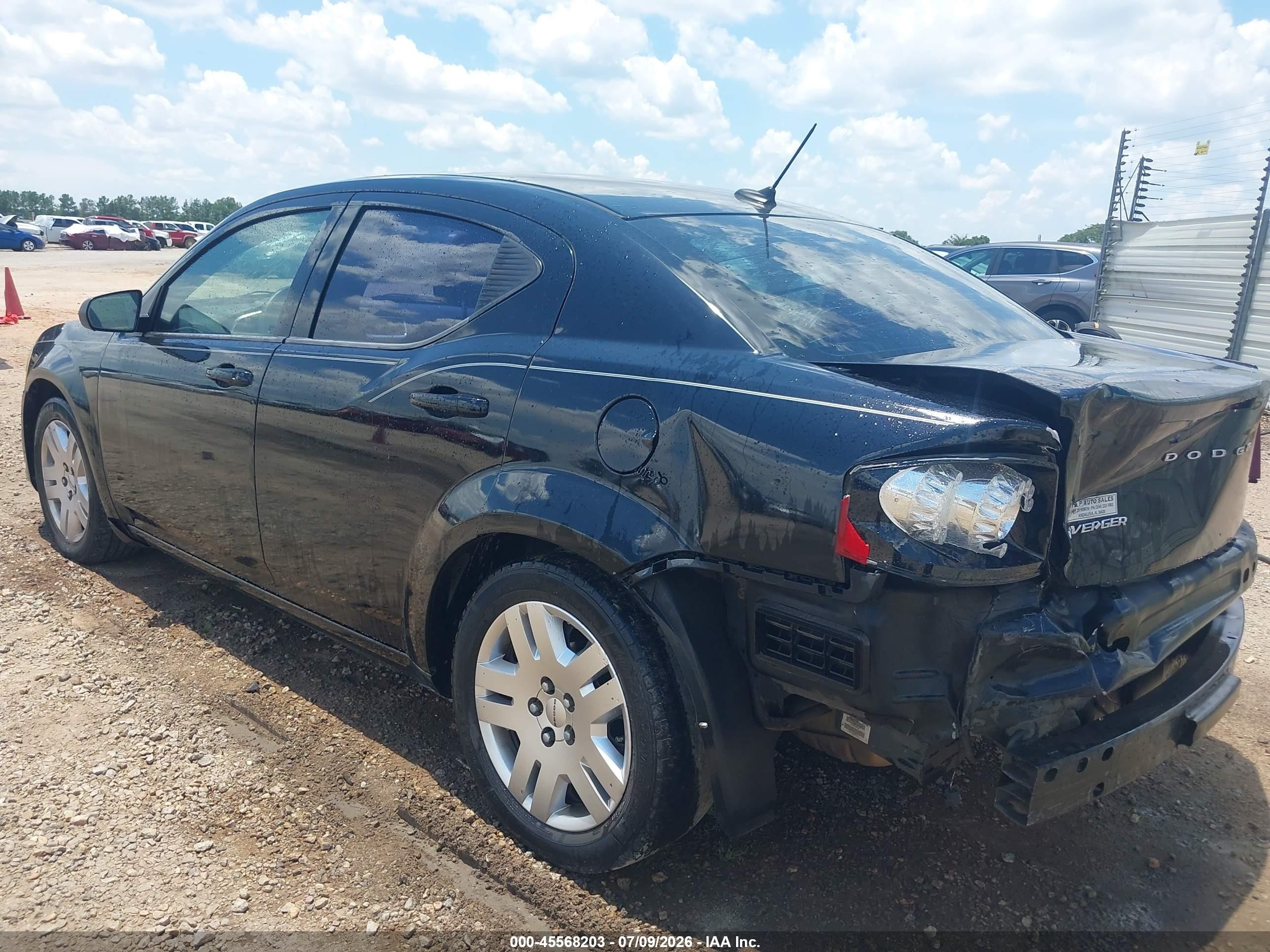 2014 Dodge Avenger Se Black vin: 1C3CDZAB2EN153886