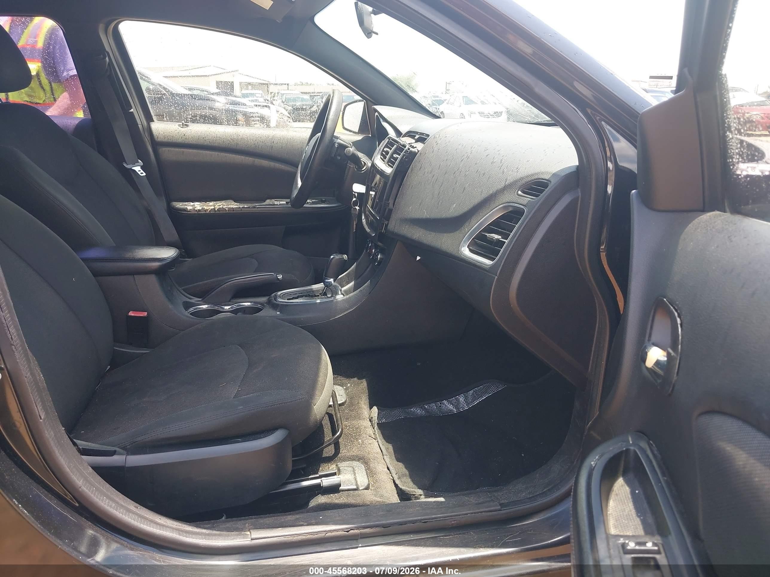 2014 Dodge Avenger Se Black vin: 1C3CDZAB2EN153886