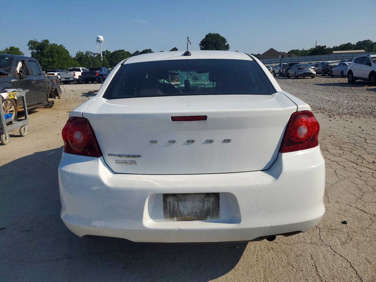 2014 Dodge Avenger Se White vin: 1C3CDZAB2EN166220