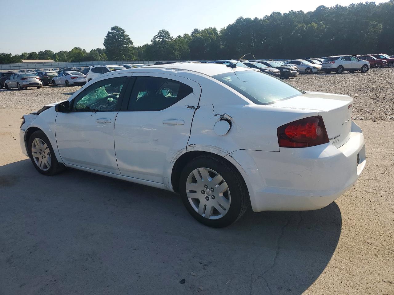 2014 Dodge Avenger Se White vin: 1C3CDZAB2EN166220