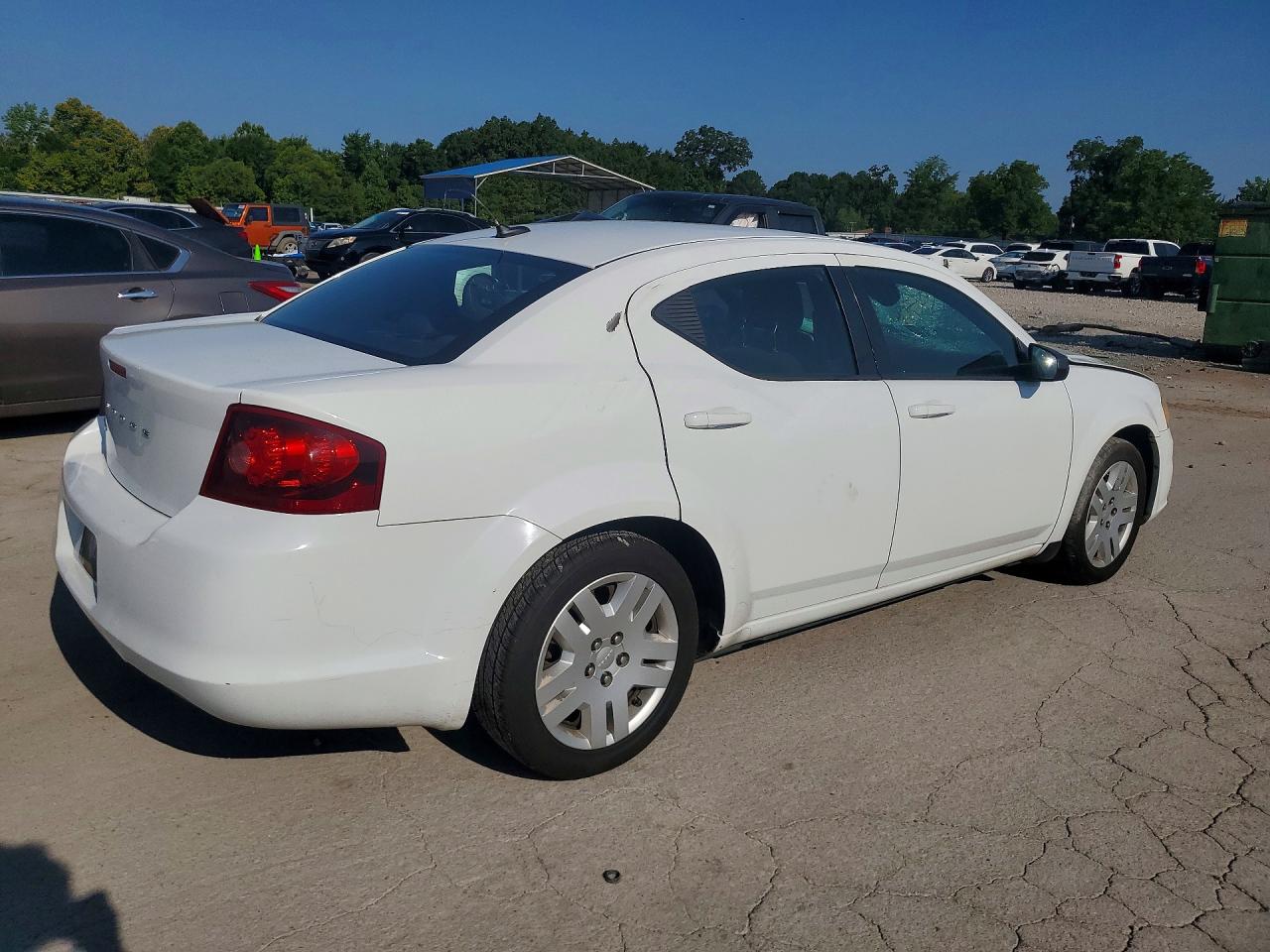 2014 Dodge Avenger Se White vin: 1C3CDZAB2EN166220