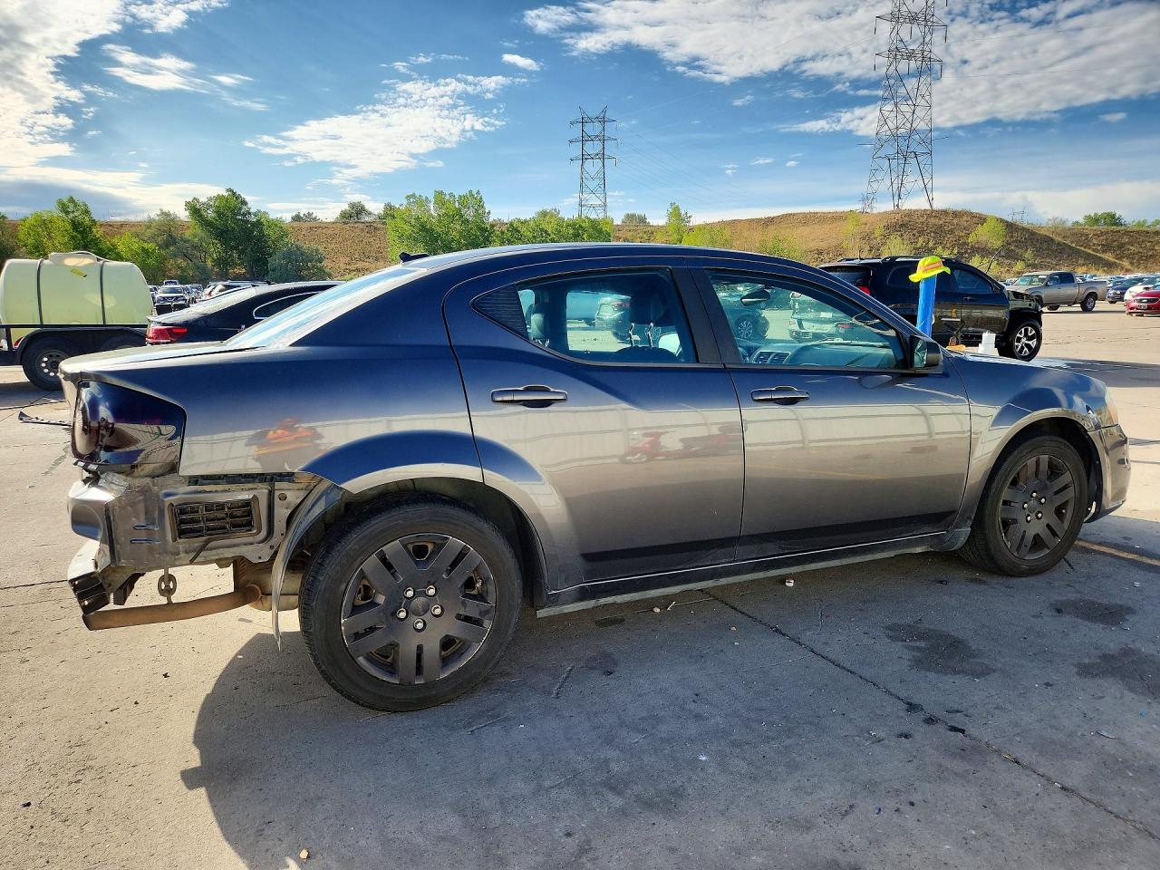 2014 Dodge Avenger Se Gray vin: 1C3CDZAB2EN214928