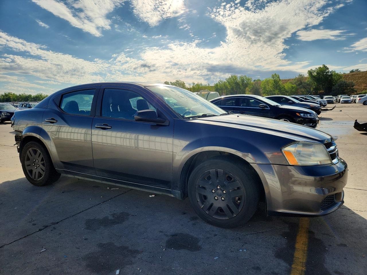 2014 Dodge Avenger Se Gray vin: 1C3CDZAB2EN214928