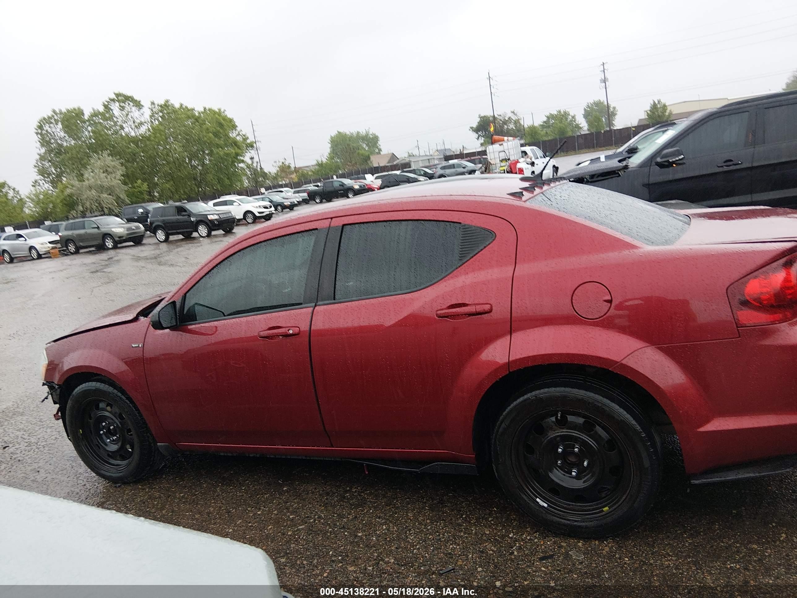 2014 Dodge Avenger Se Фиолетовый vin: 1C3CDZAB2EN218476