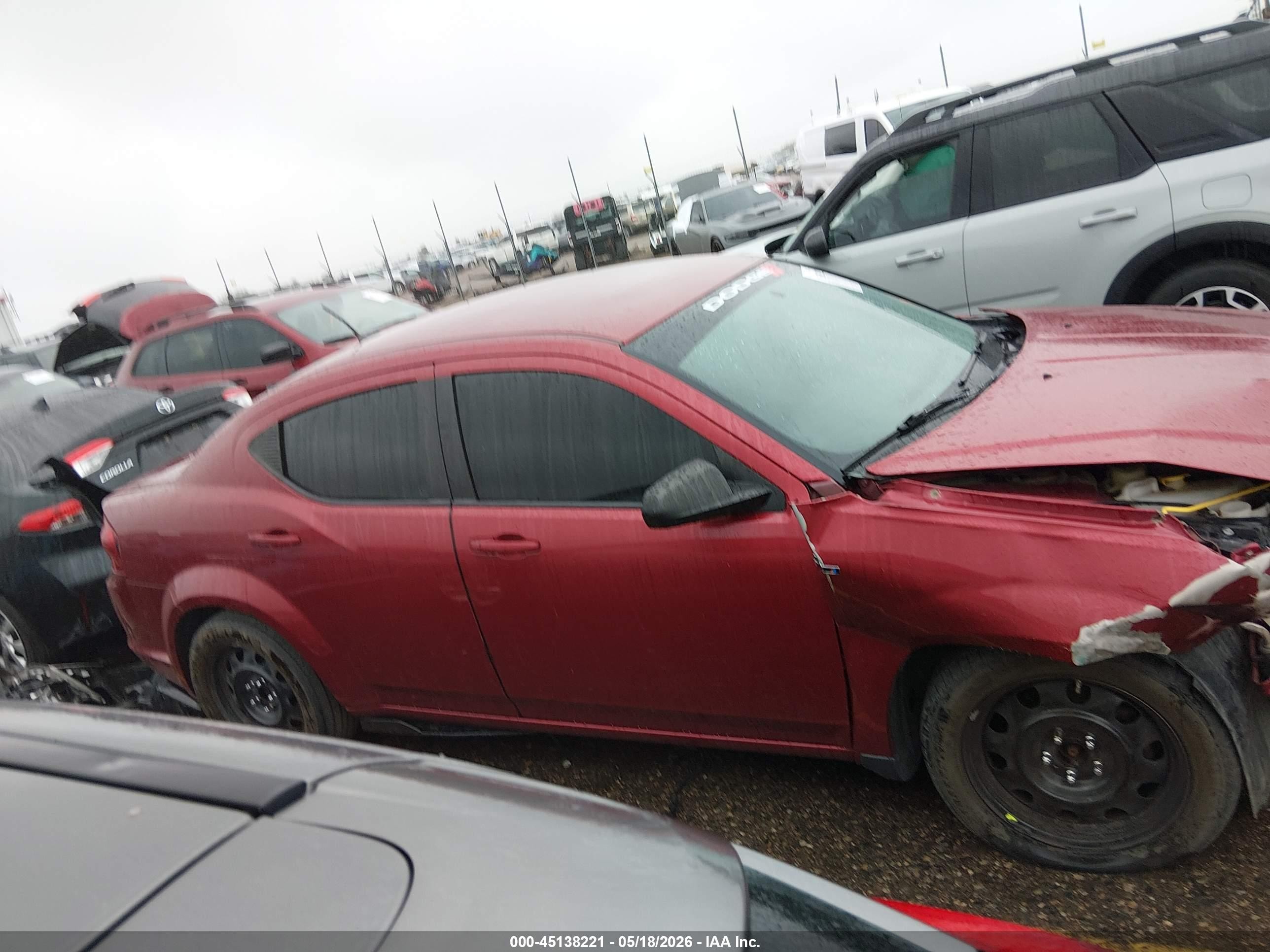 2014 Dodge Avenger Se Фиолетовый vin: 1C3CDZAB2EN218476