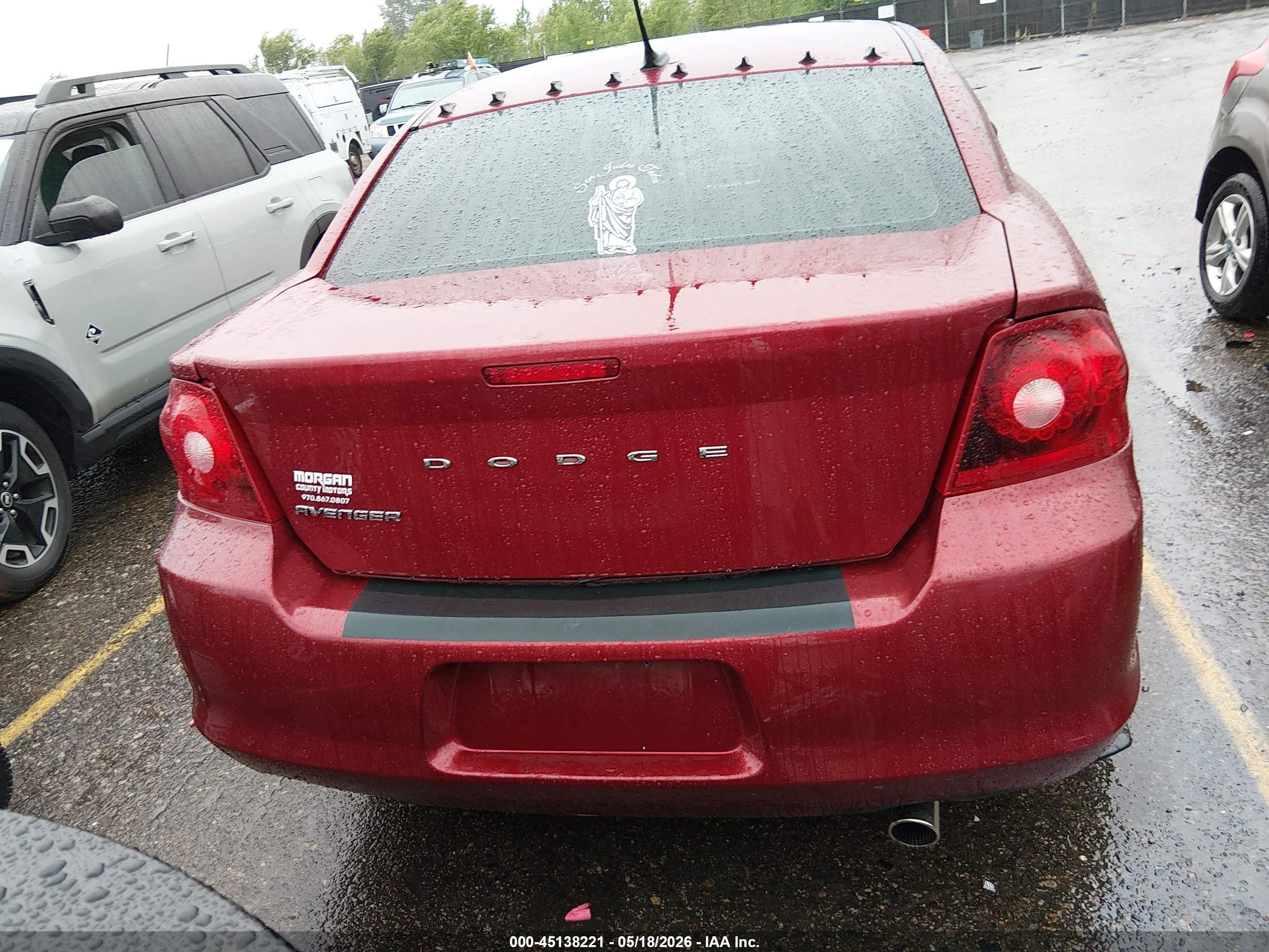 2014 Dodge Avenger Se Фиолетовый vin: 1C3CDZAB2EN218476