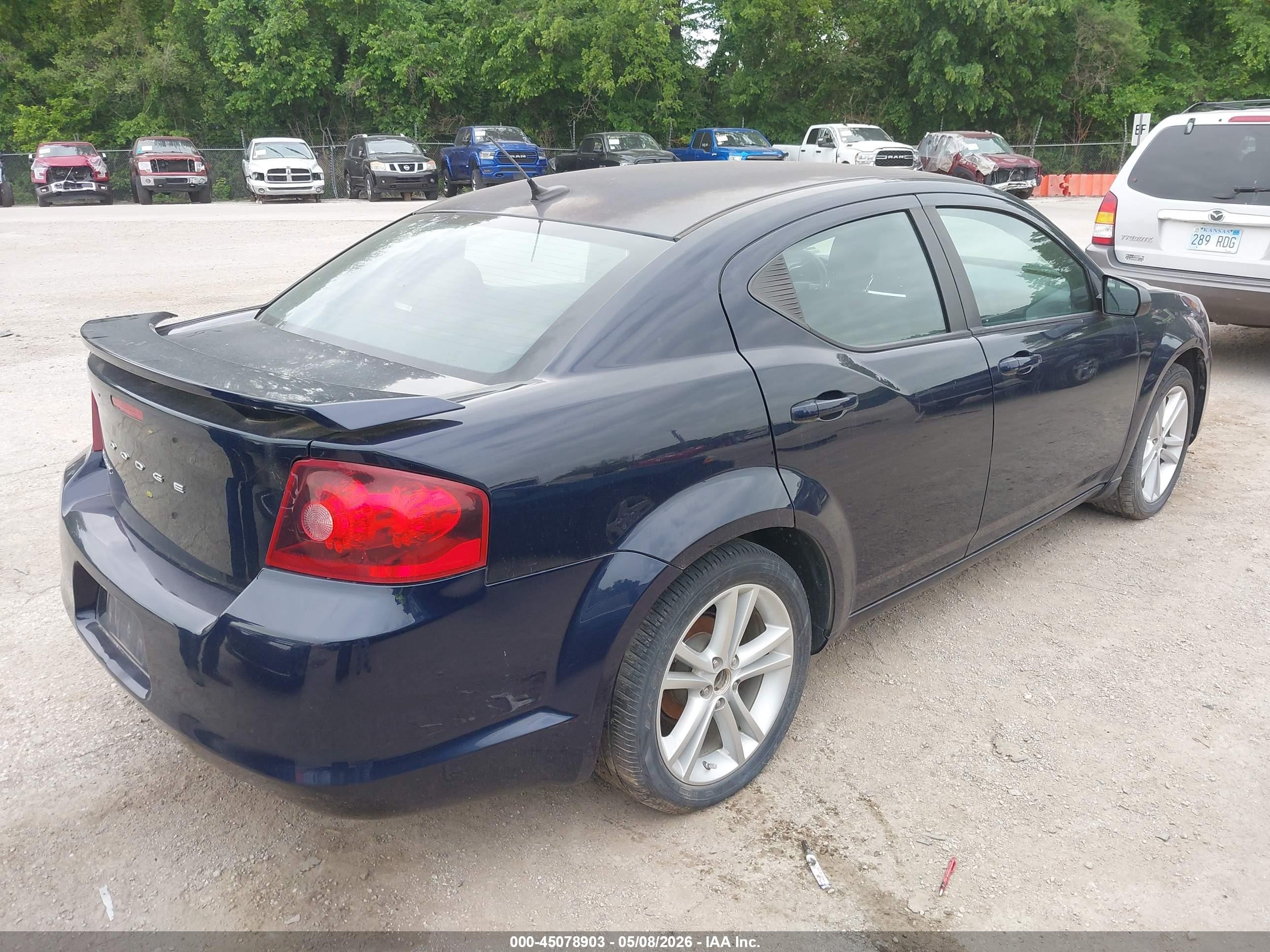 2014 Dodge Avenger Se Синий vin: 1C3CDZAB2EN218848