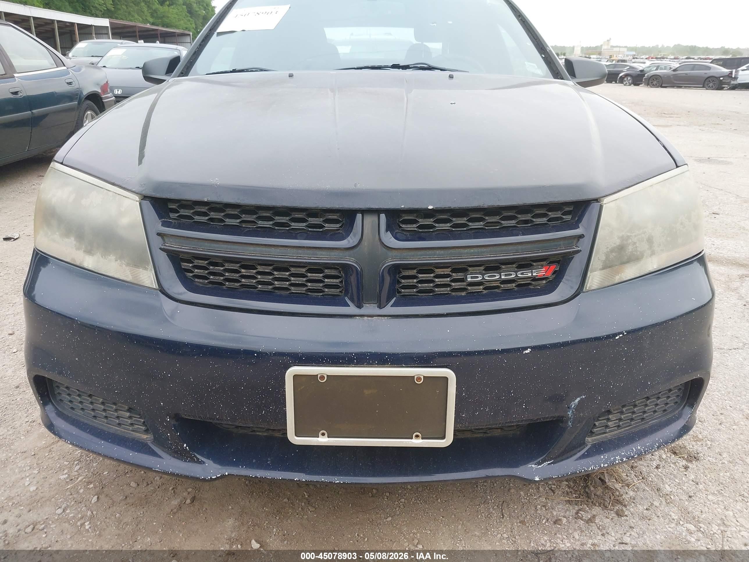 2014 Dodge Avenger Se Синий vin: 1C3CDZAB2EN218848