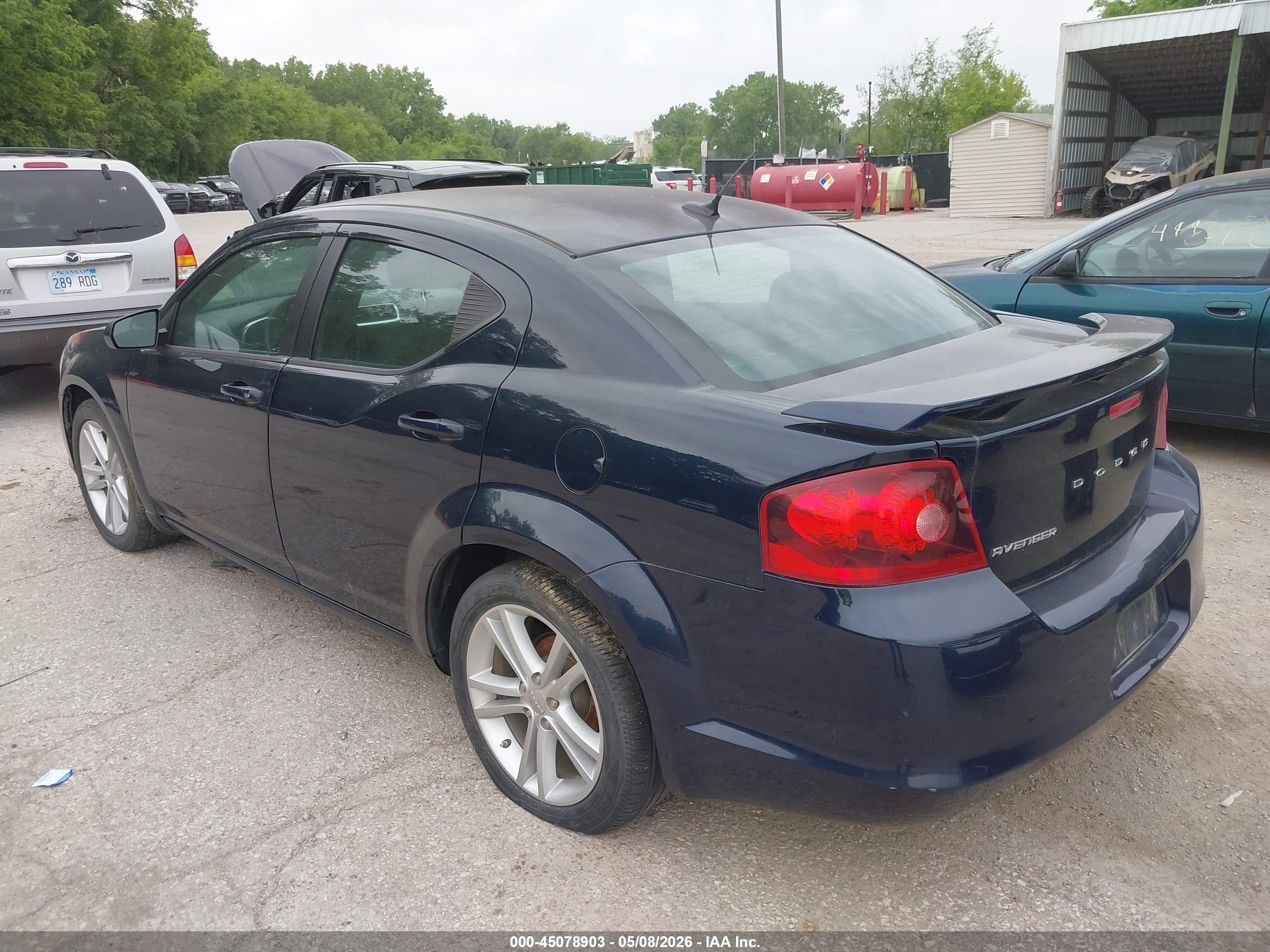 2014 Dodge Avenger Se Синий vin: 1C3CDZAB2EN218848
