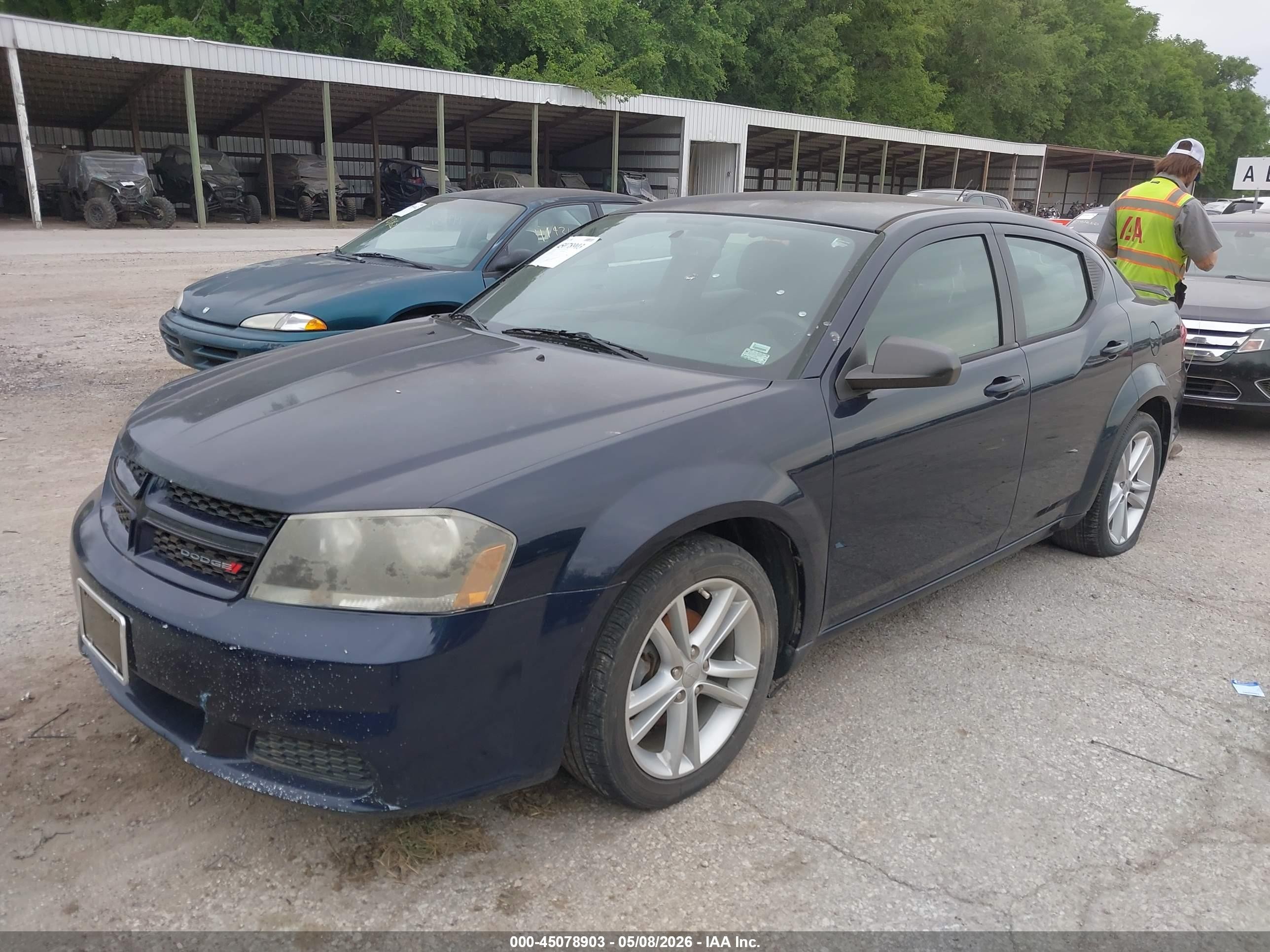 2014 Dodge Avenger Se Синий vin: 1C3CDZAB2EN218848