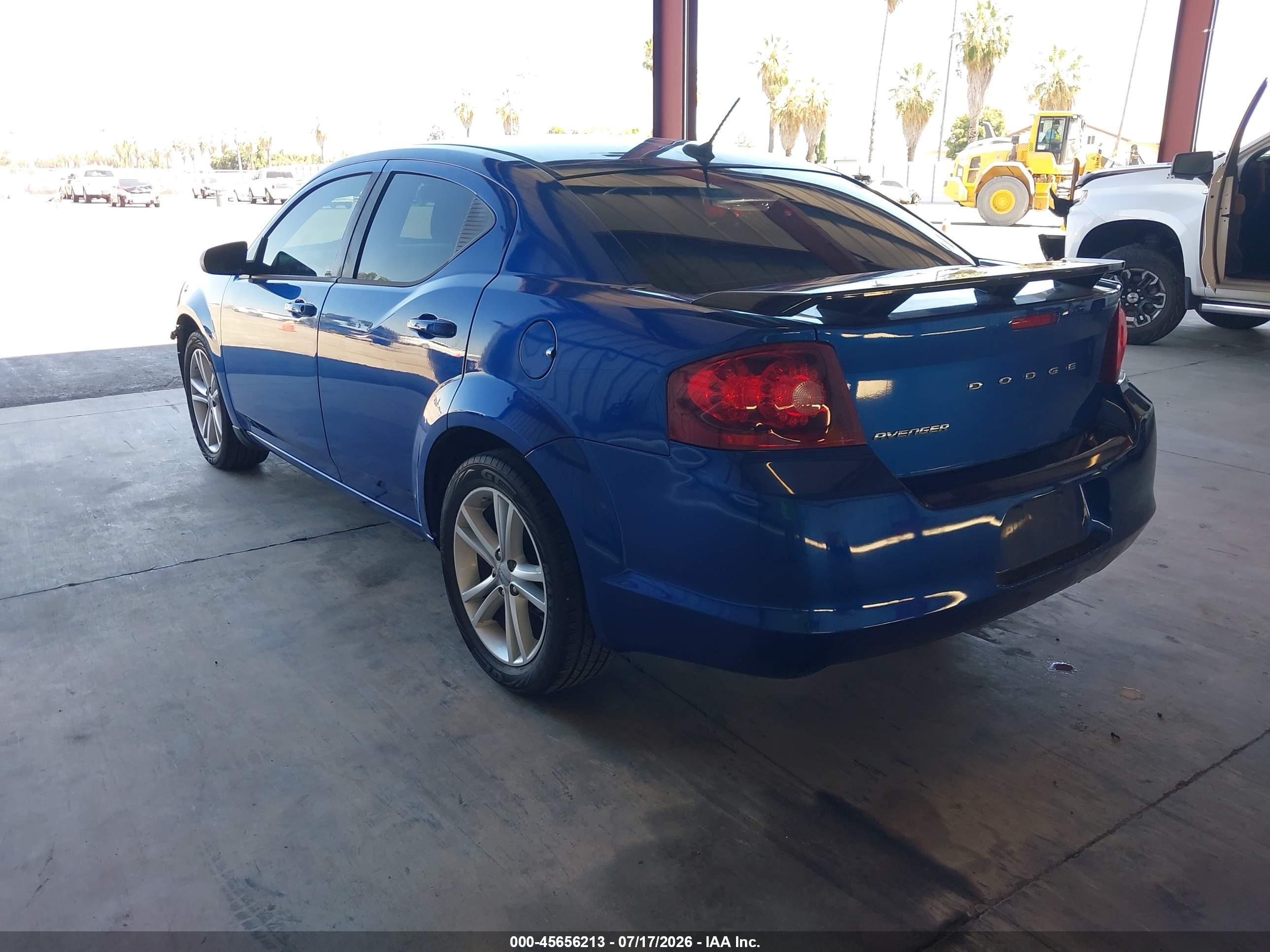 2014 Dodge Avenger Se Blue vin: 1C3CDZAB2EN235374