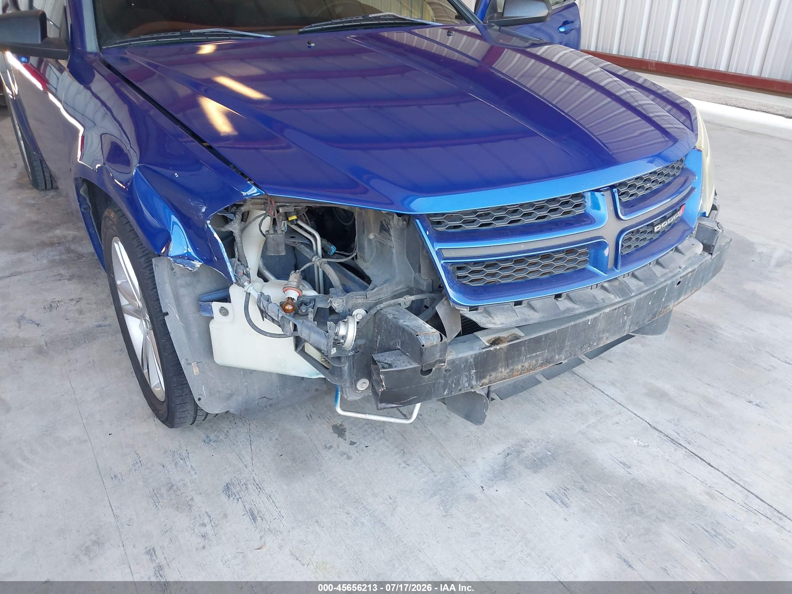 2014 Dodge Avenger Se Blue vin: 1C3CDZAB2EN235374