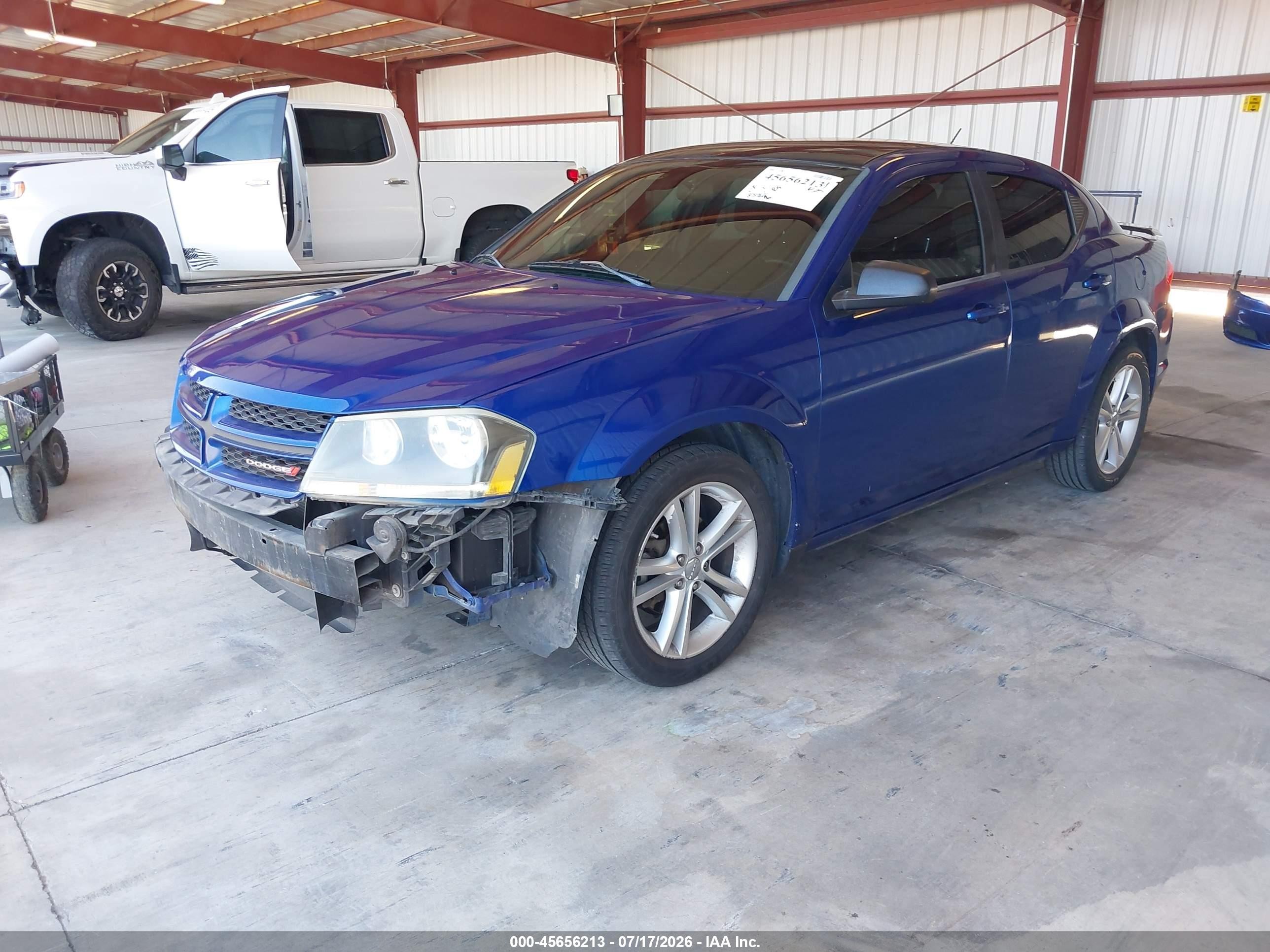 2014 Dodge Avenger Se Blue vin: 1C3CDZAB2EN235374