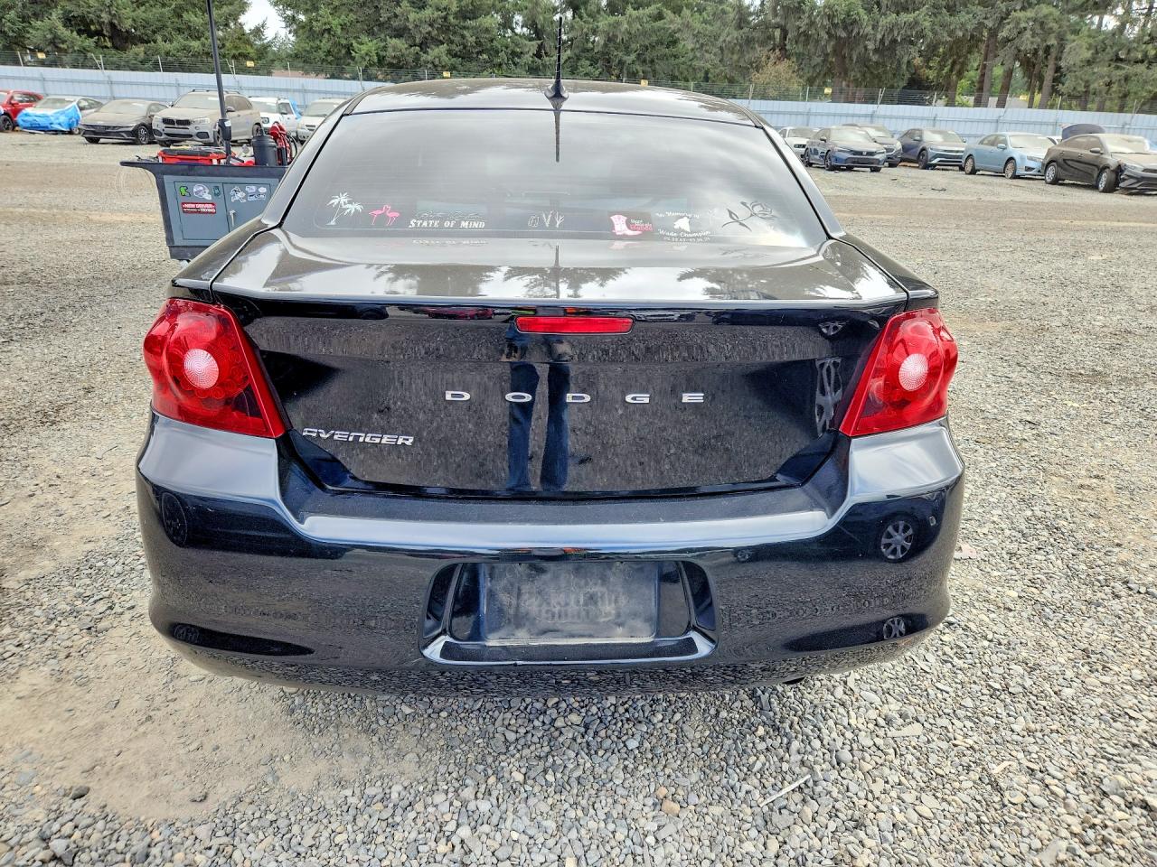 2014 Dodge Avenger Se Black vin: 1C3CDZAB2EN237769