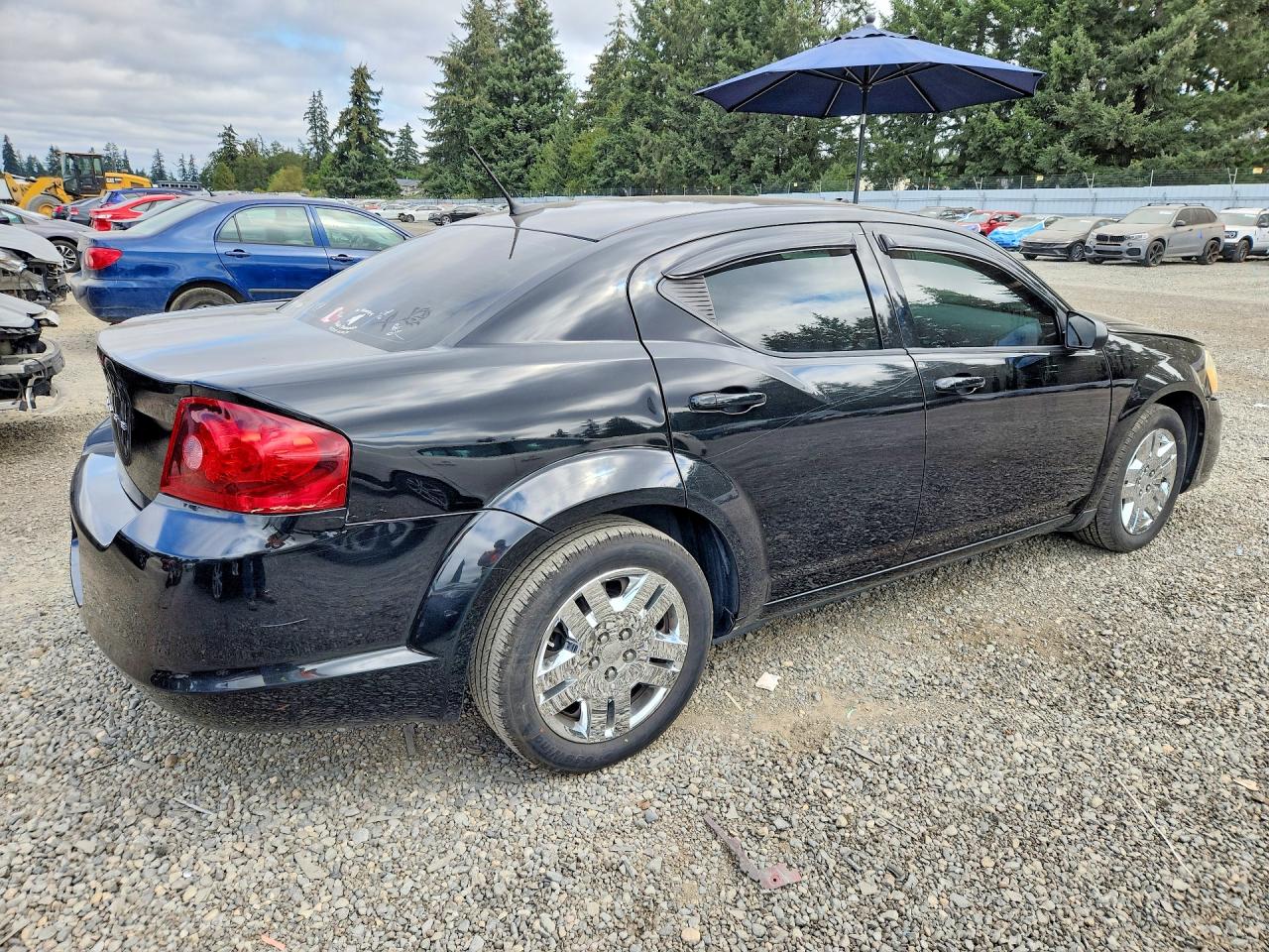 2014 Dodge Avenger Se Black vin: 1C3CDZAB2EN237769