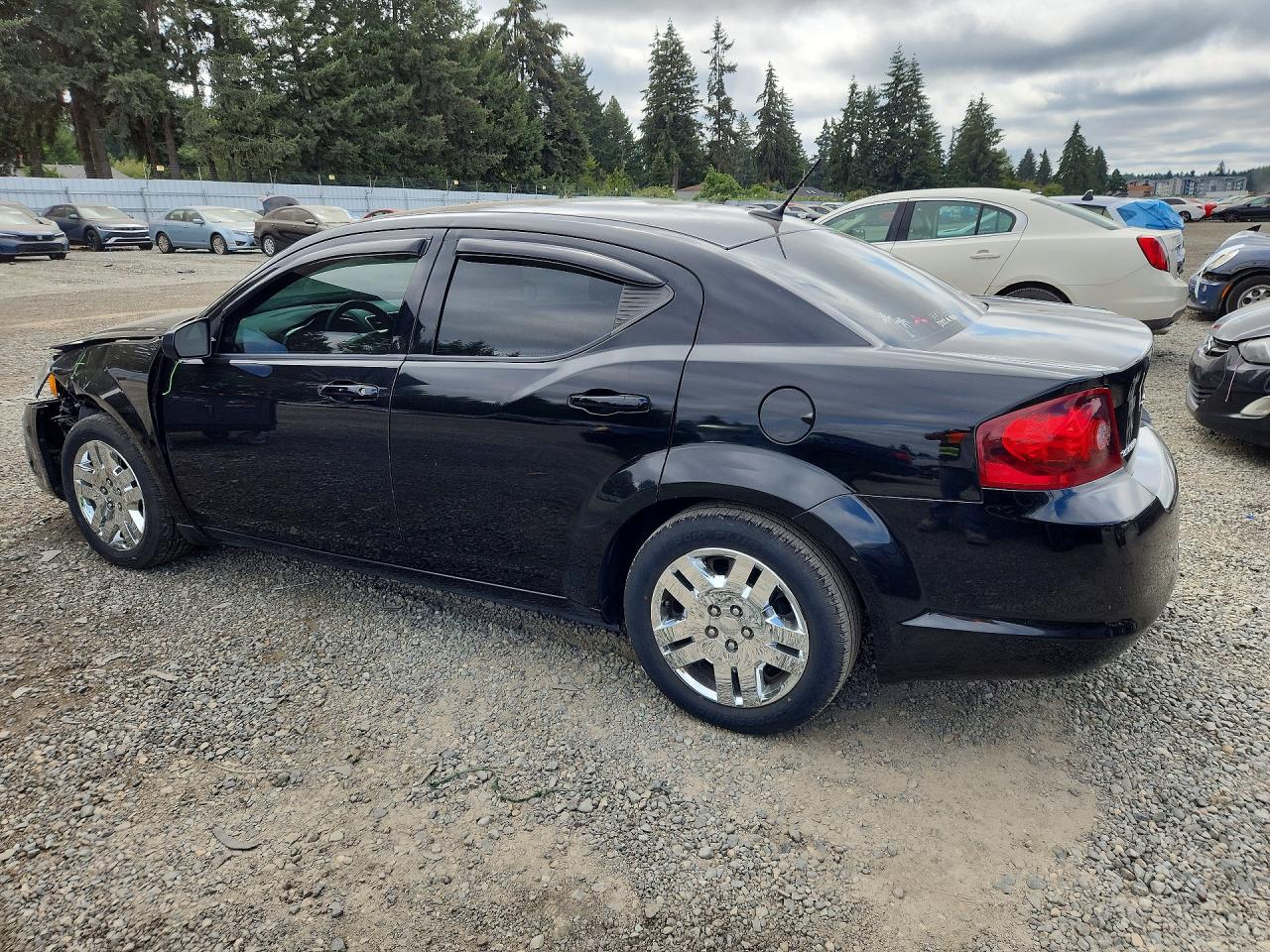 2014 Dodge Avenger Se Black vin: 1C3CDZAB2EN237769