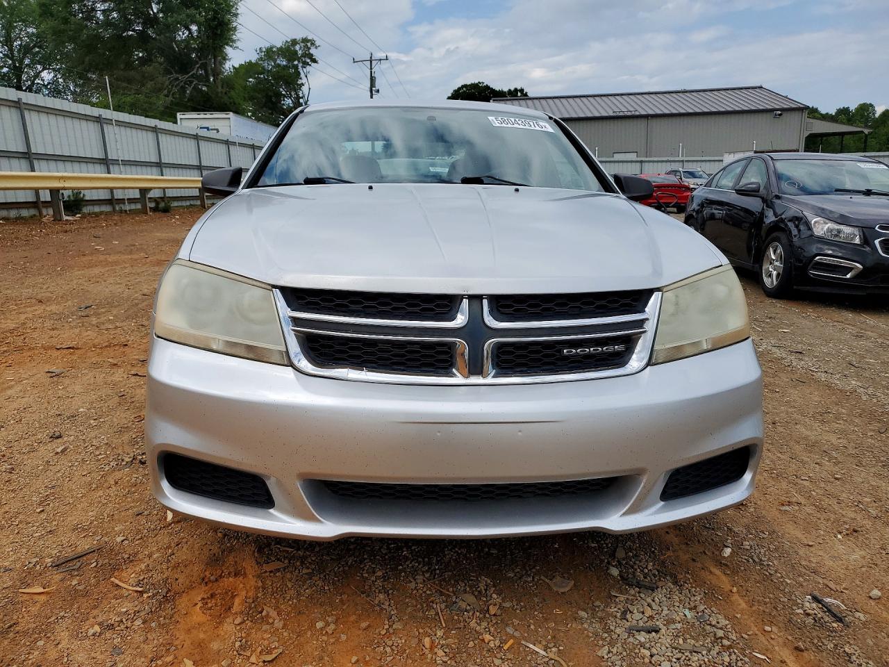 2012 Dodge Avenger Se Silver vin: 1C3CDZAB3CN102507