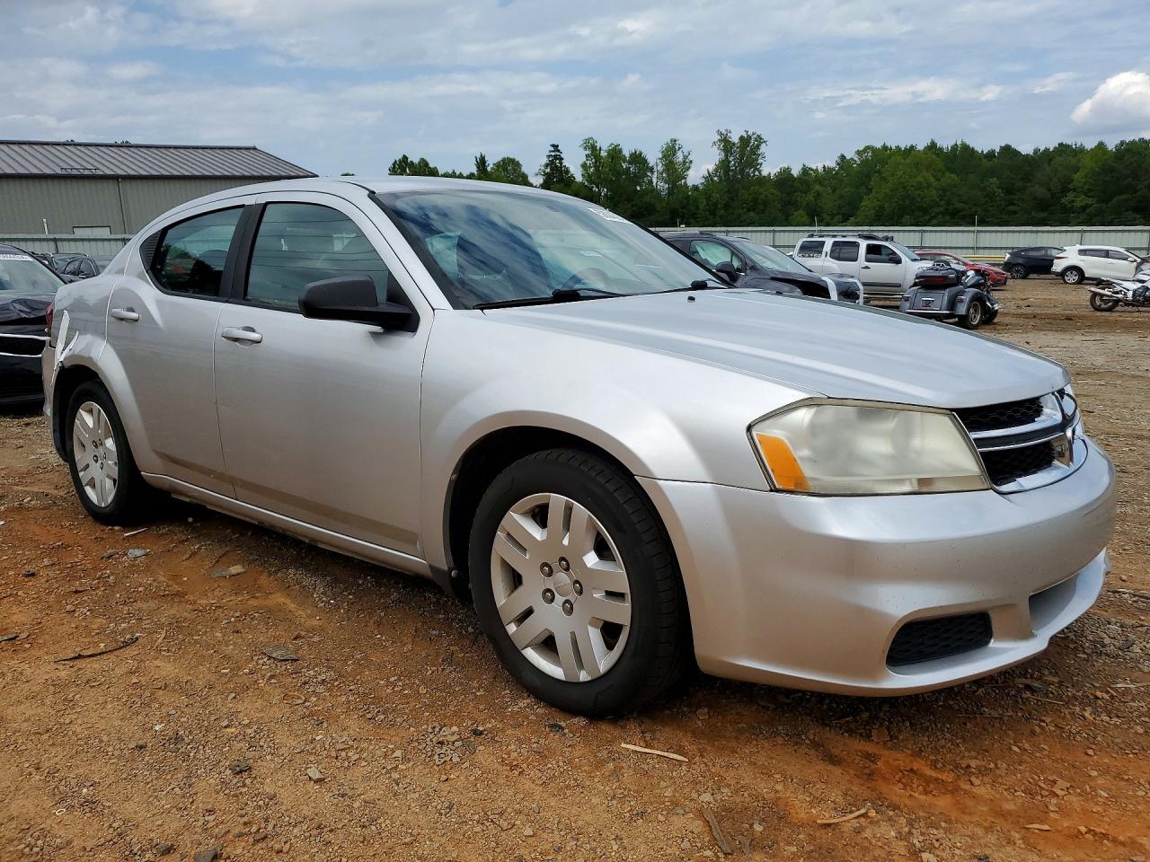 2012 Dodge Avenger Se Silver vin: 1C3CDZAB3CN102507