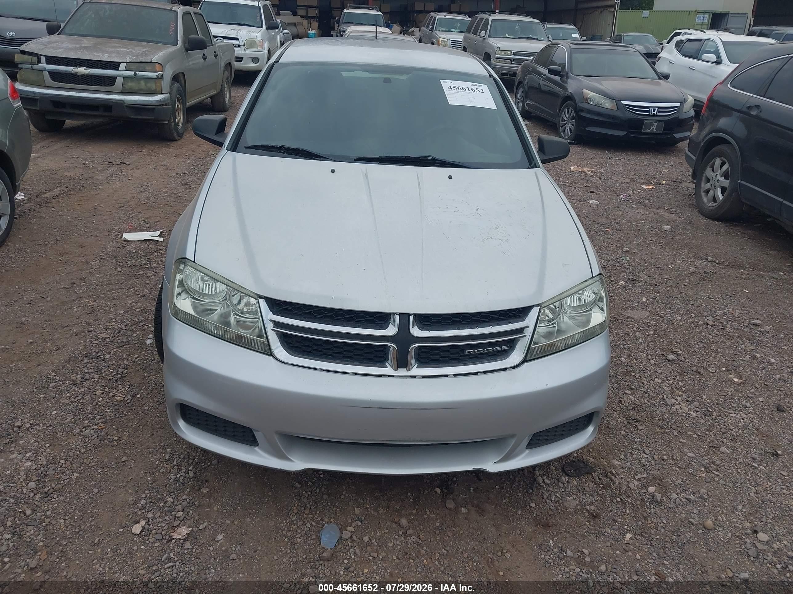 2012 Dodge Avenger Se Серебряный vin: 1C3CDZAB3CN102667
