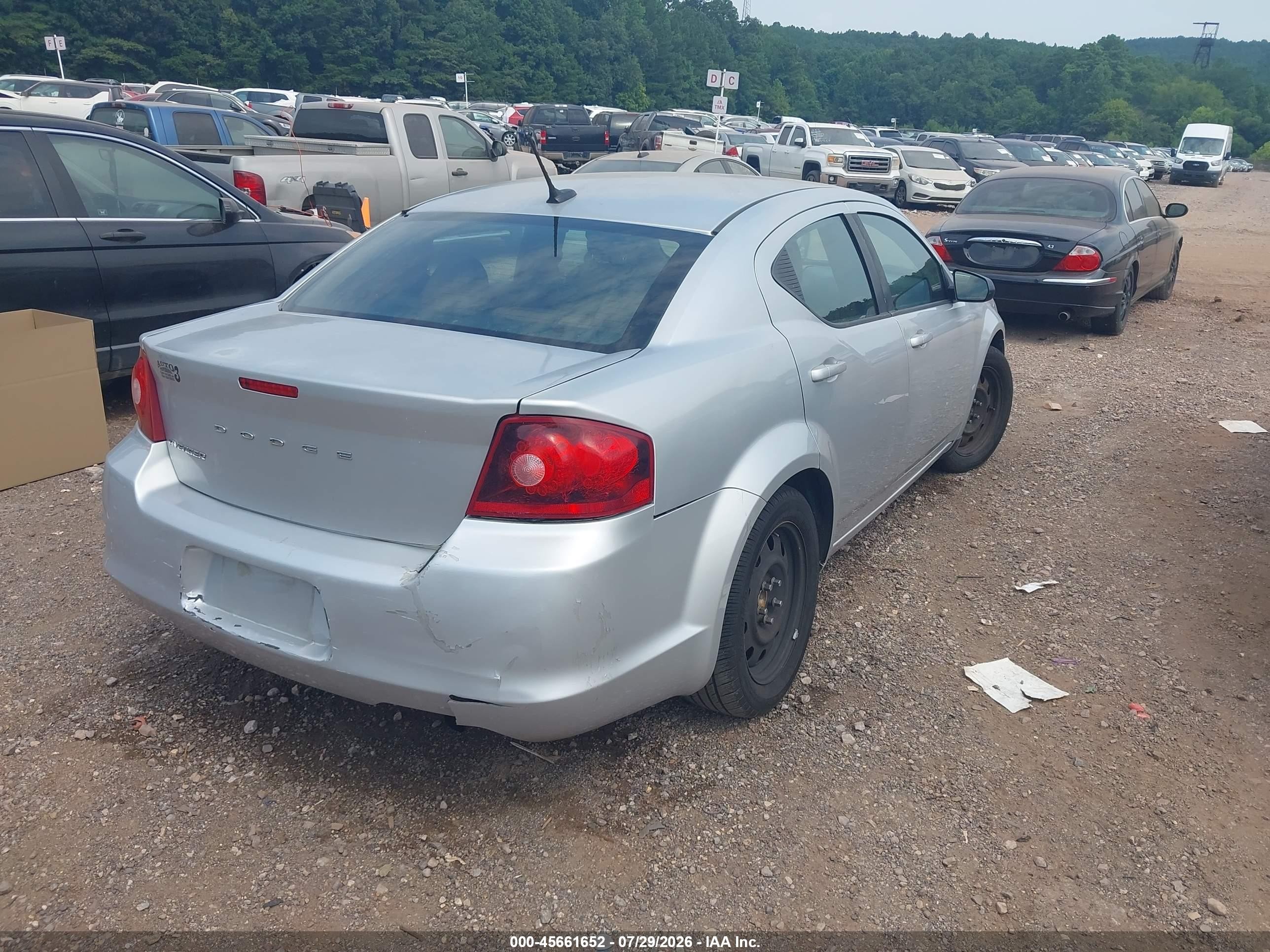 2012 Dodge Avenger Se Серебряный vin: 1C3CDZAB3CN102667