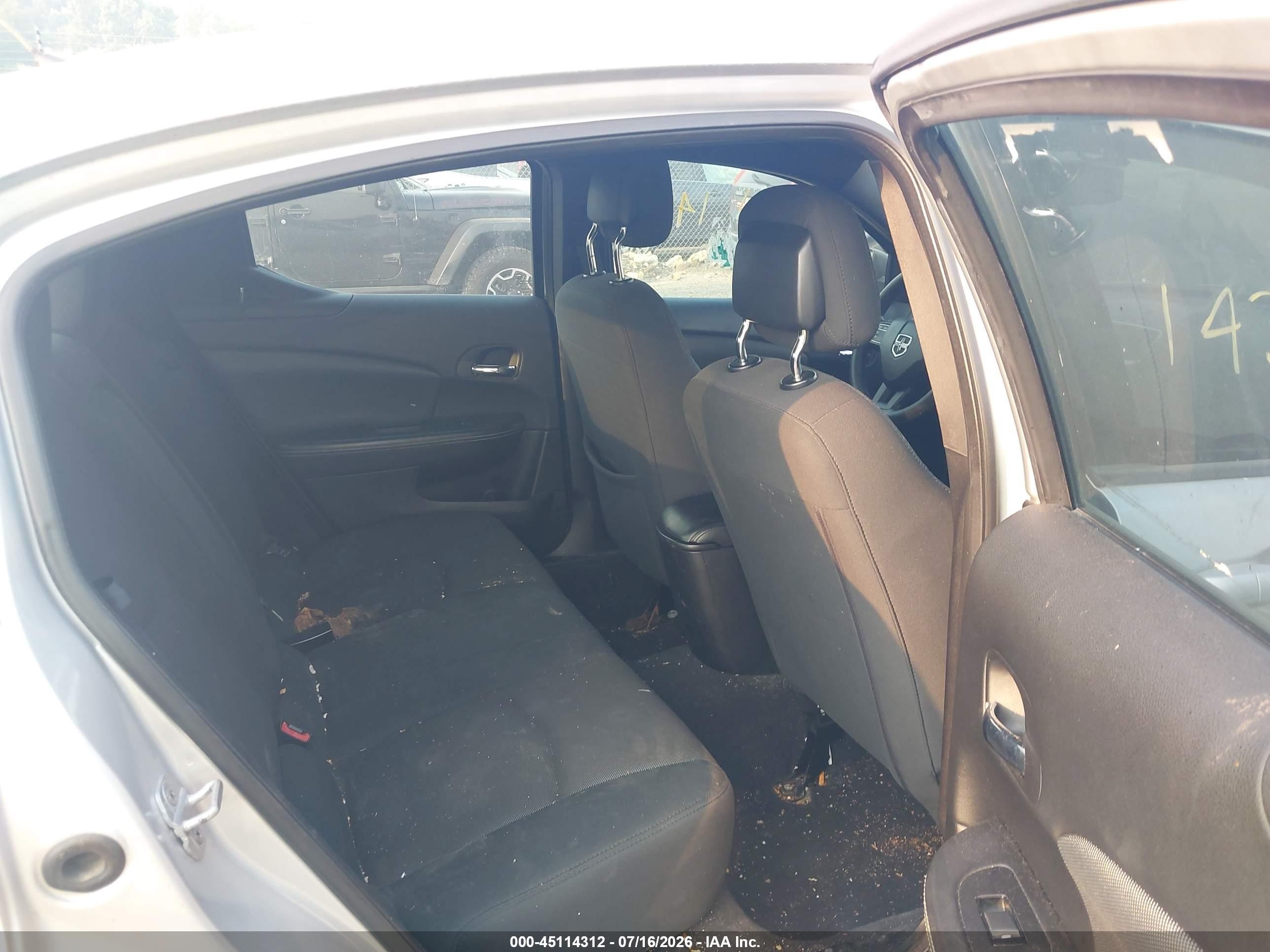 2012 Dodge Avenger Se Silver vin: 1C3CDZAB3CN126239