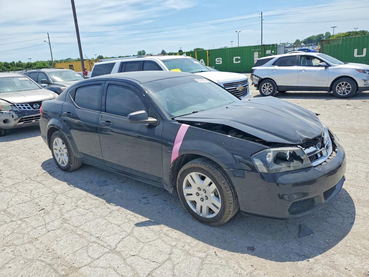 2012 Dodge Avenger Se Black vin: 1C3CDZAB3CN138147