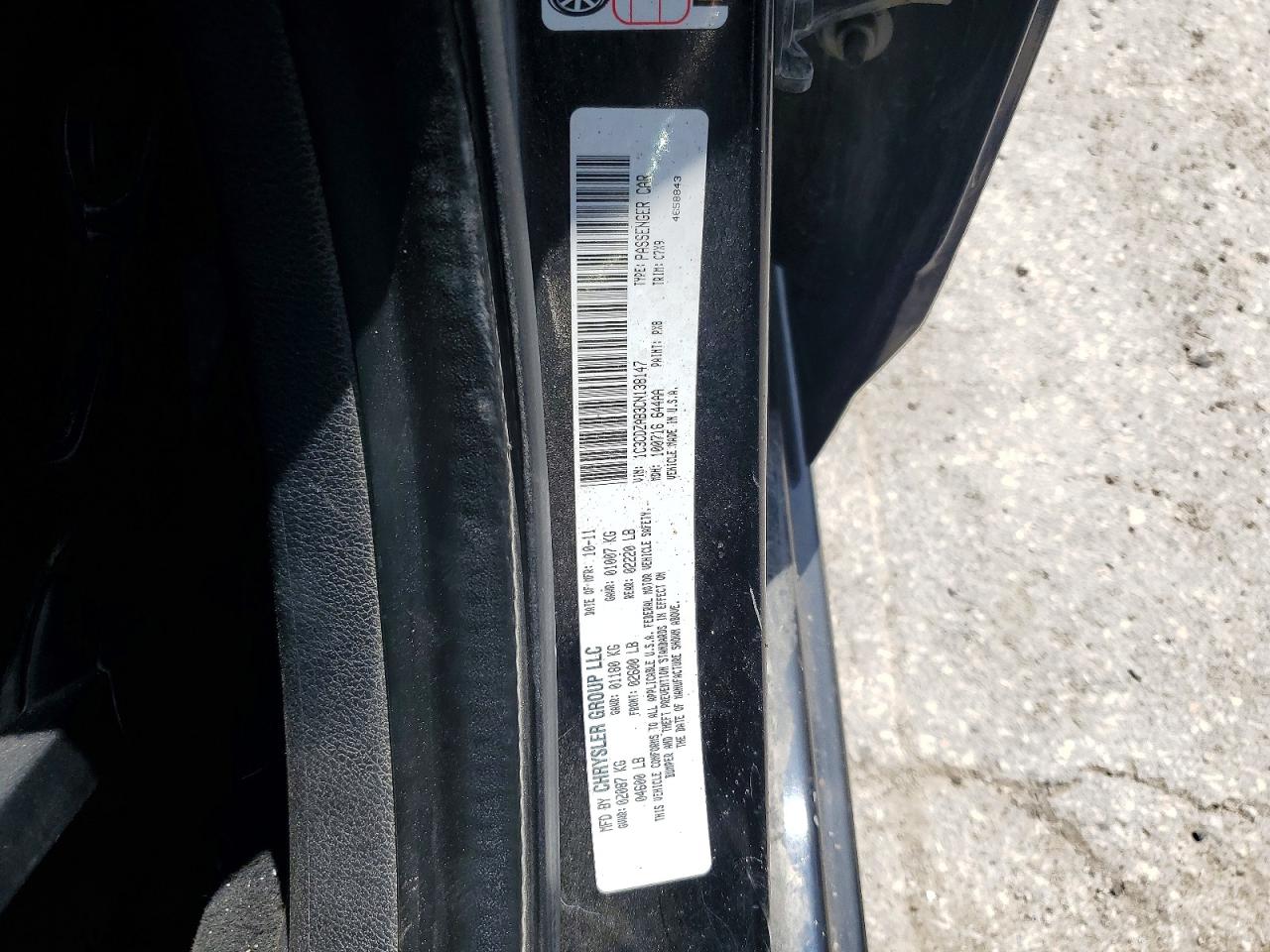 2012 Dodge Avenger Se Black vin: 1C3CDZAB3CN138147
