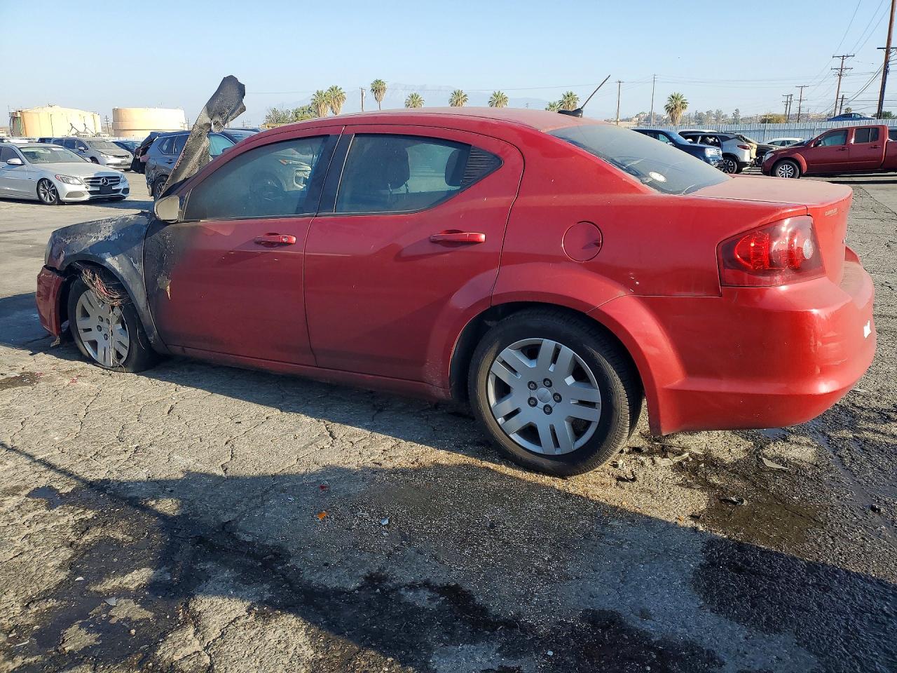 2012 Dodge Avenger Se Red vin: 1C3CDZAB3CN177966