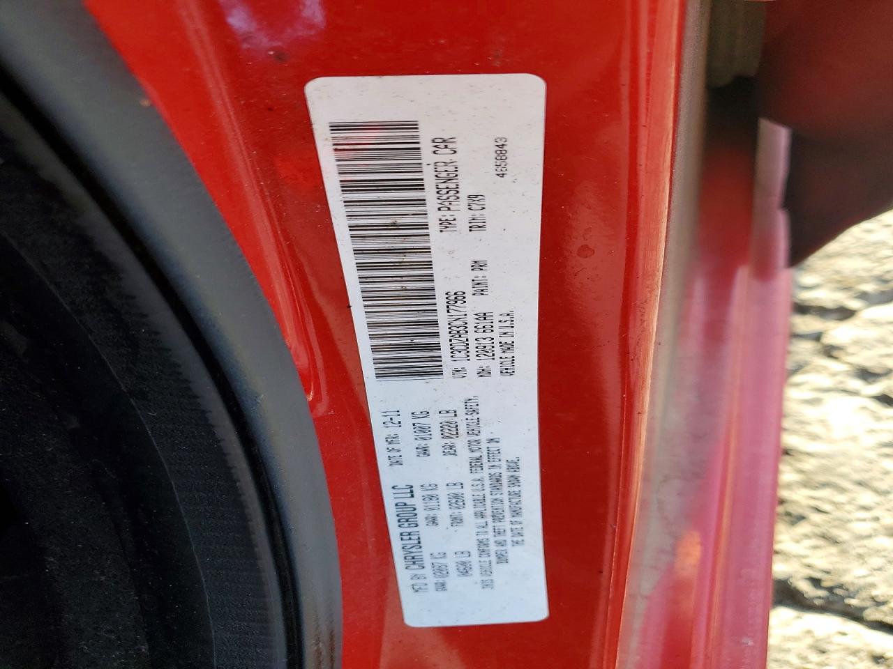 2012 Dodge Avenger Se Red vin: 1C3CDZAB3CN177966