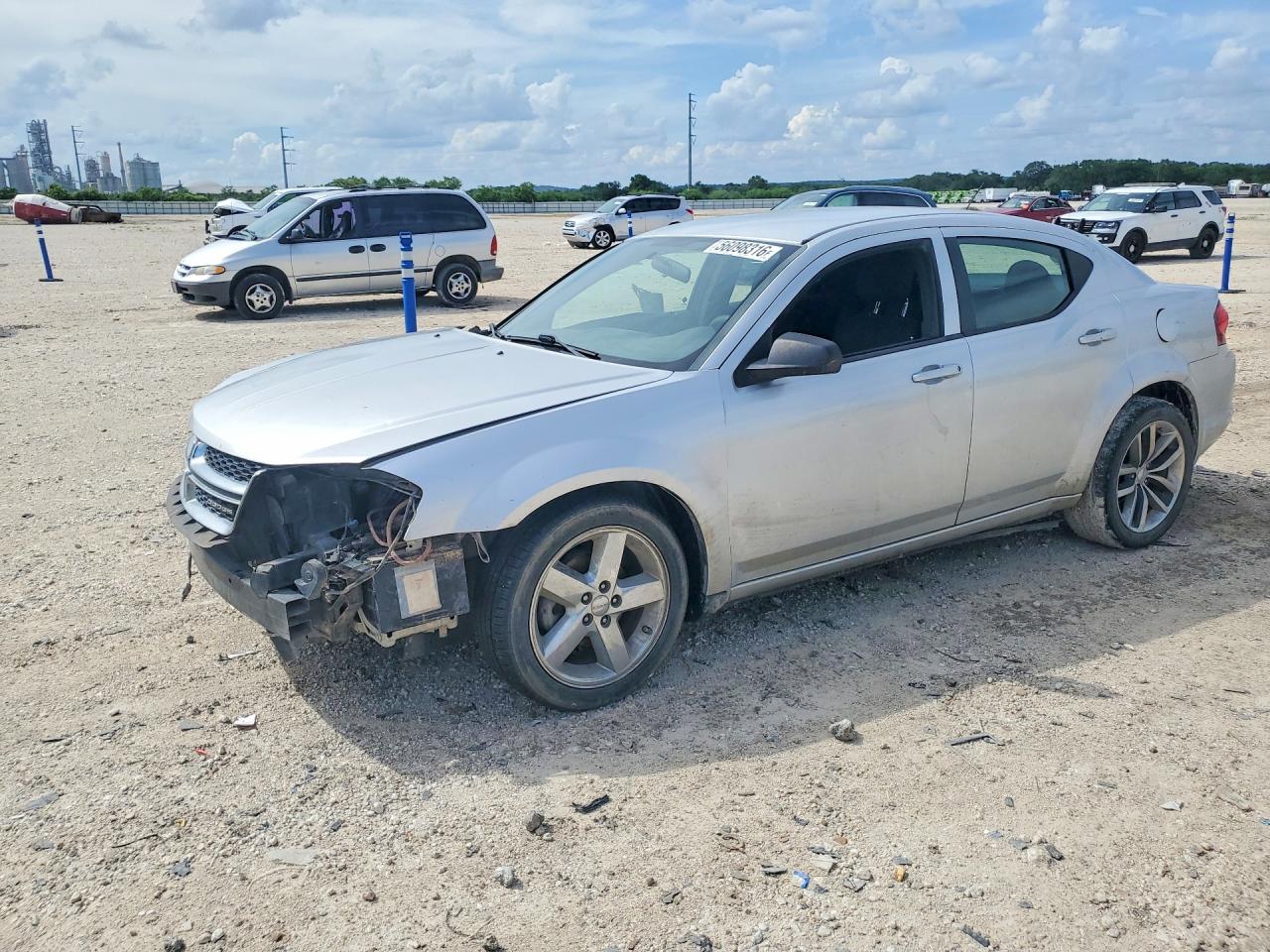 2012 Dodge Avenger Se Silver vin: 1C3CDZAB3CN182343