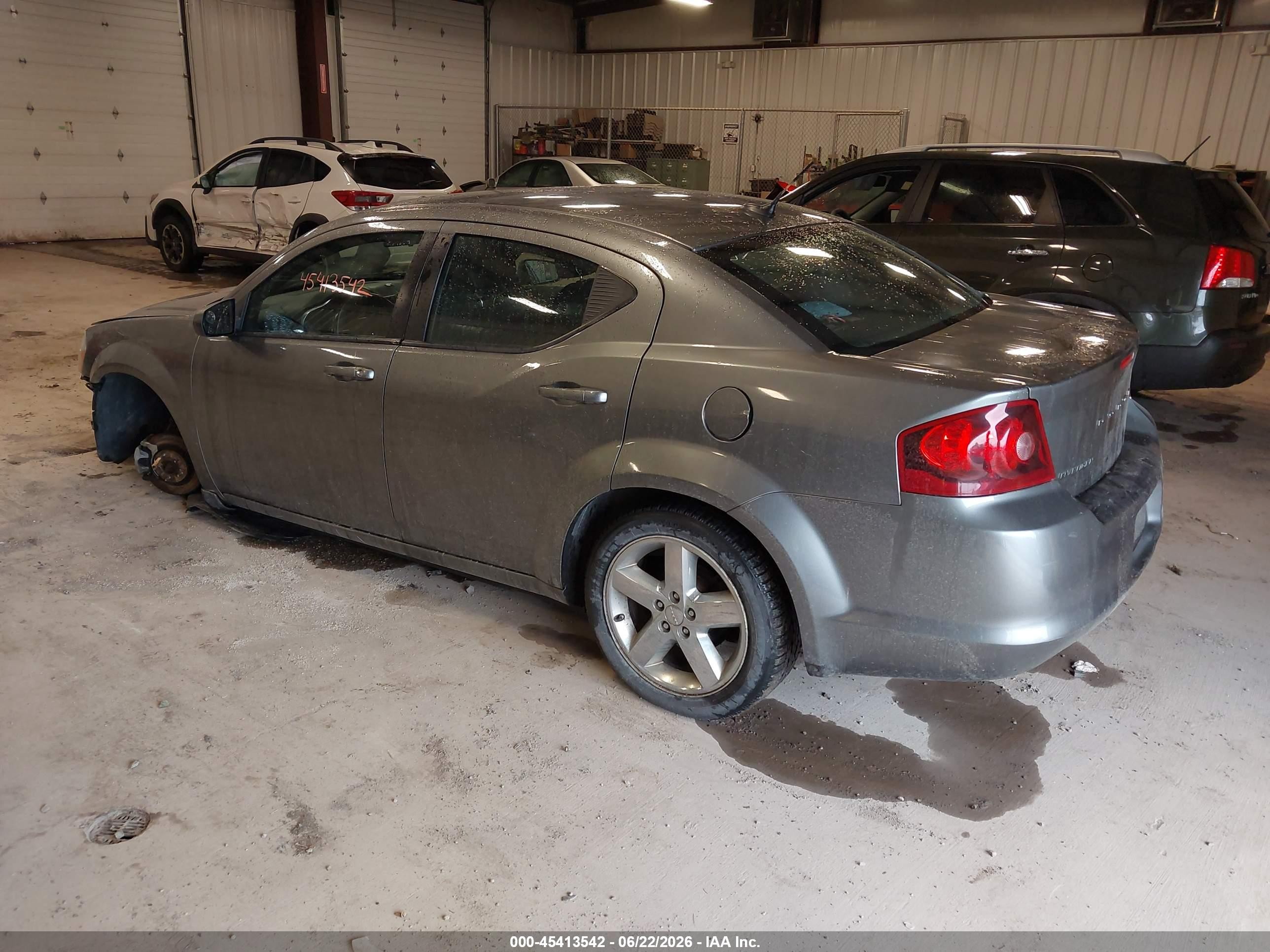 2012 Dodge Avenger Se Gray vin: 1C3CDZAB3CN237924