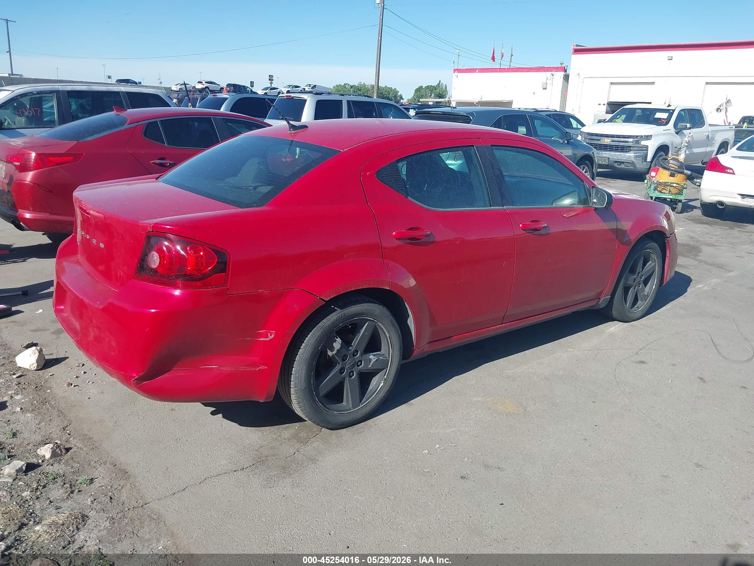 2013 Dodge Avenger Se Red vin: 1C3CDZAB3DN516954