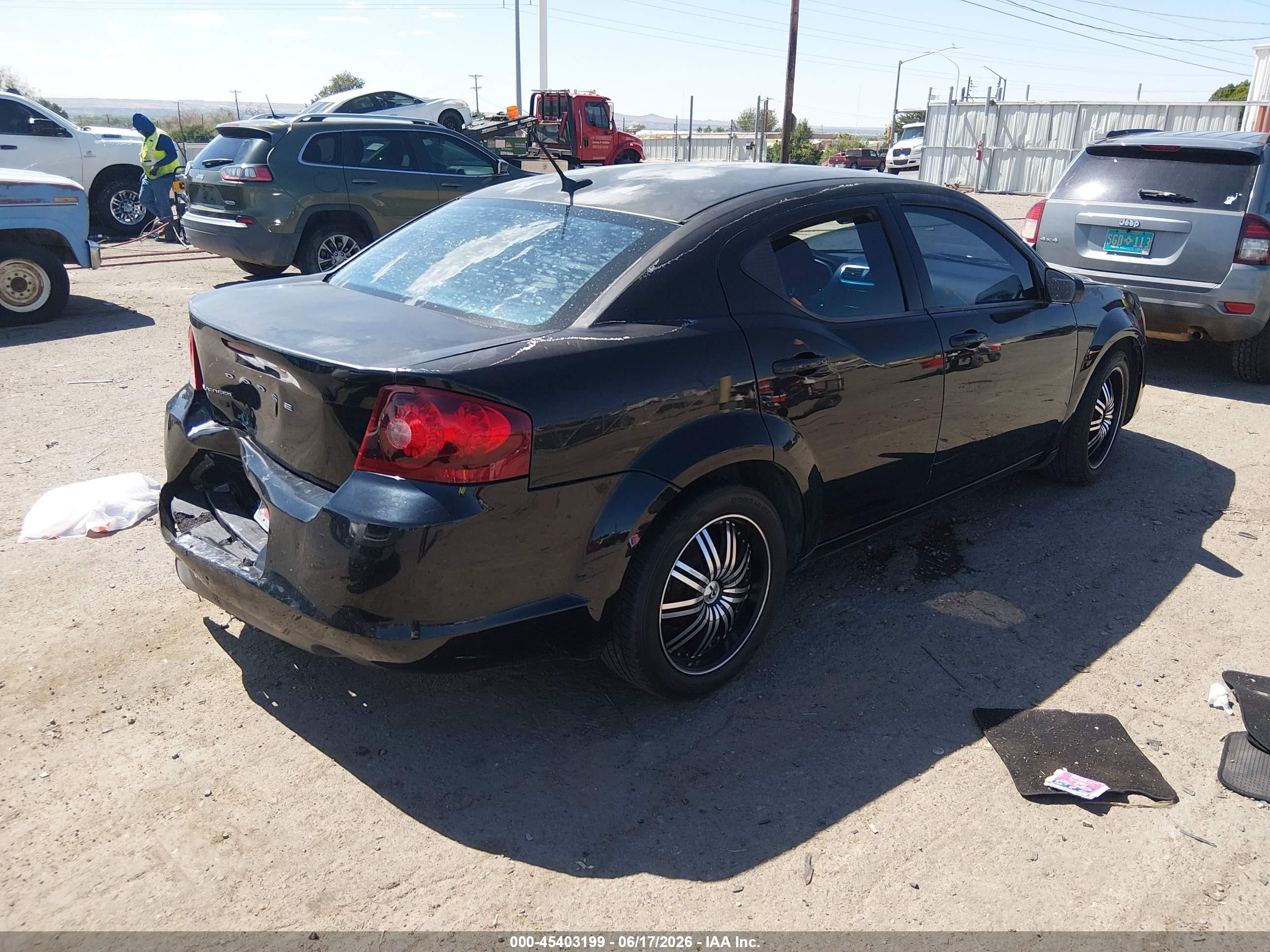 2013 Dodge Avenger Se Черный vin: 1C3CDZAB3DN529249