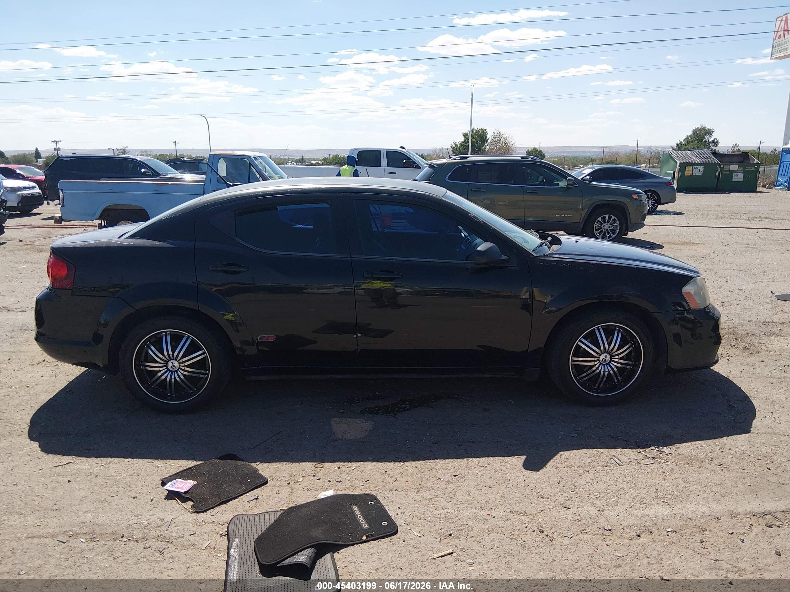 2013 Dodge Avenger Se Черный vin: 1C3CDZAB3DN529249