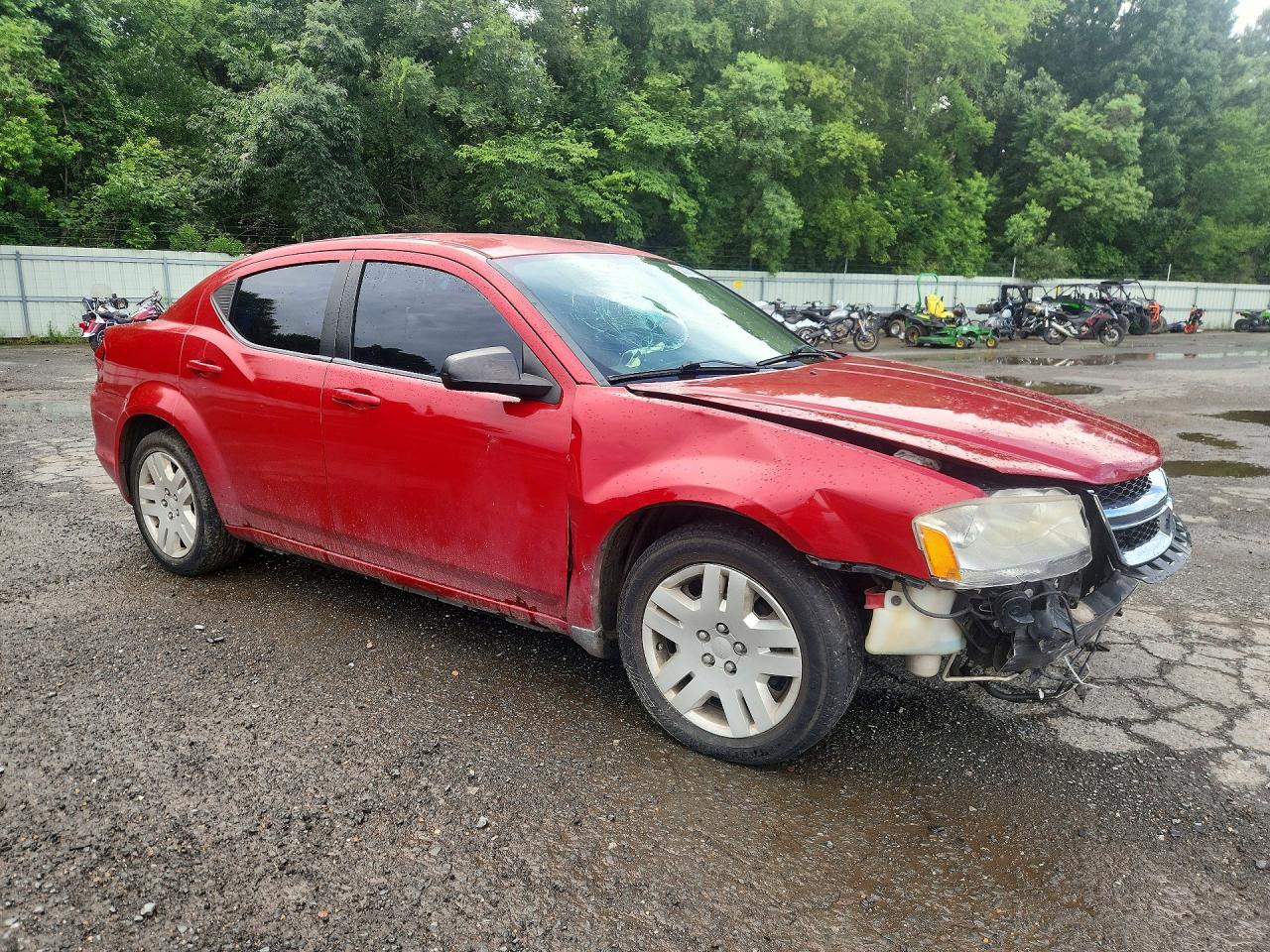 2013 Dodge Avenger Se Red vin: 1C3CDZAB3DN541269