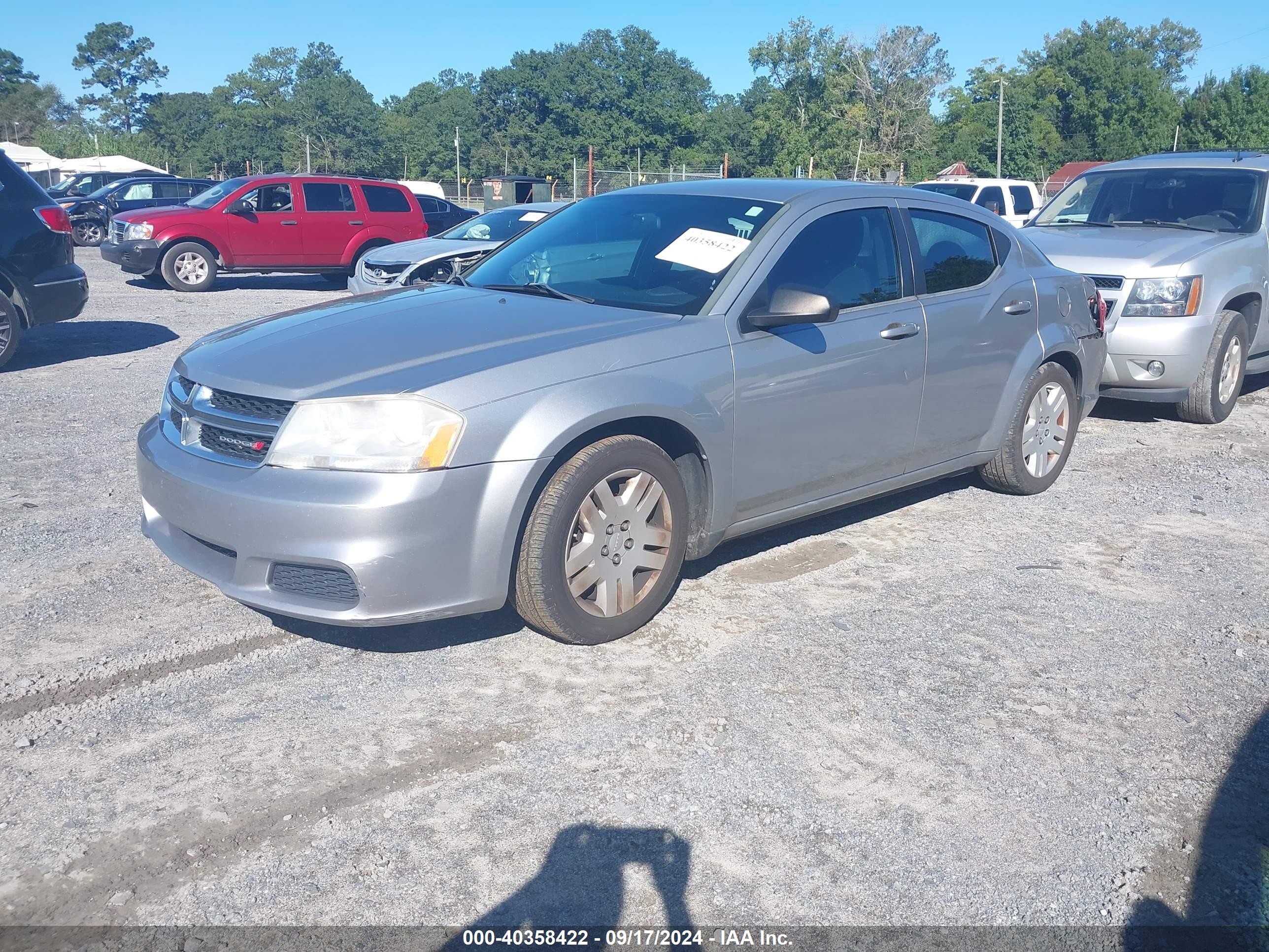 2013 Dodge Avenger Se Silver vin: 1C3CDZAB3DN610963