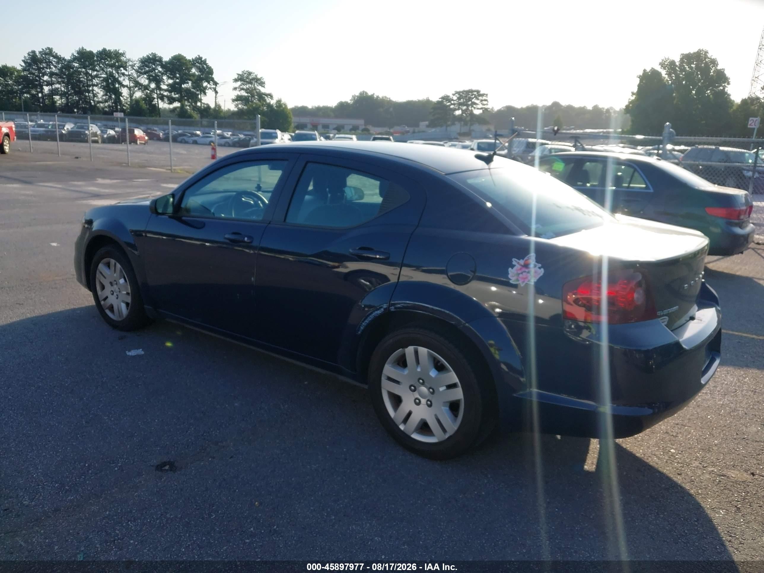 2013 Dodge Avenger Se Dark Blue vin: 1C3CDZAB3DN651965