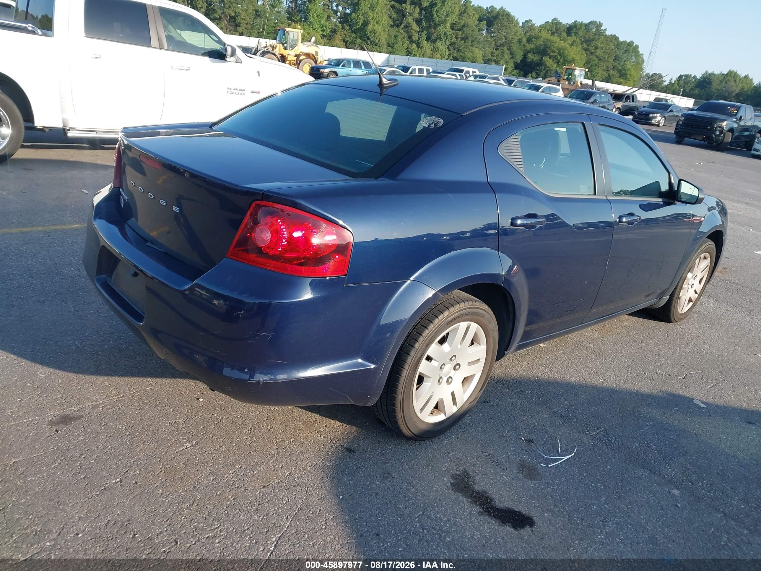 2013 Dodge Avenger Se Dark Blue vin: 1C3CDZAB3DN651965