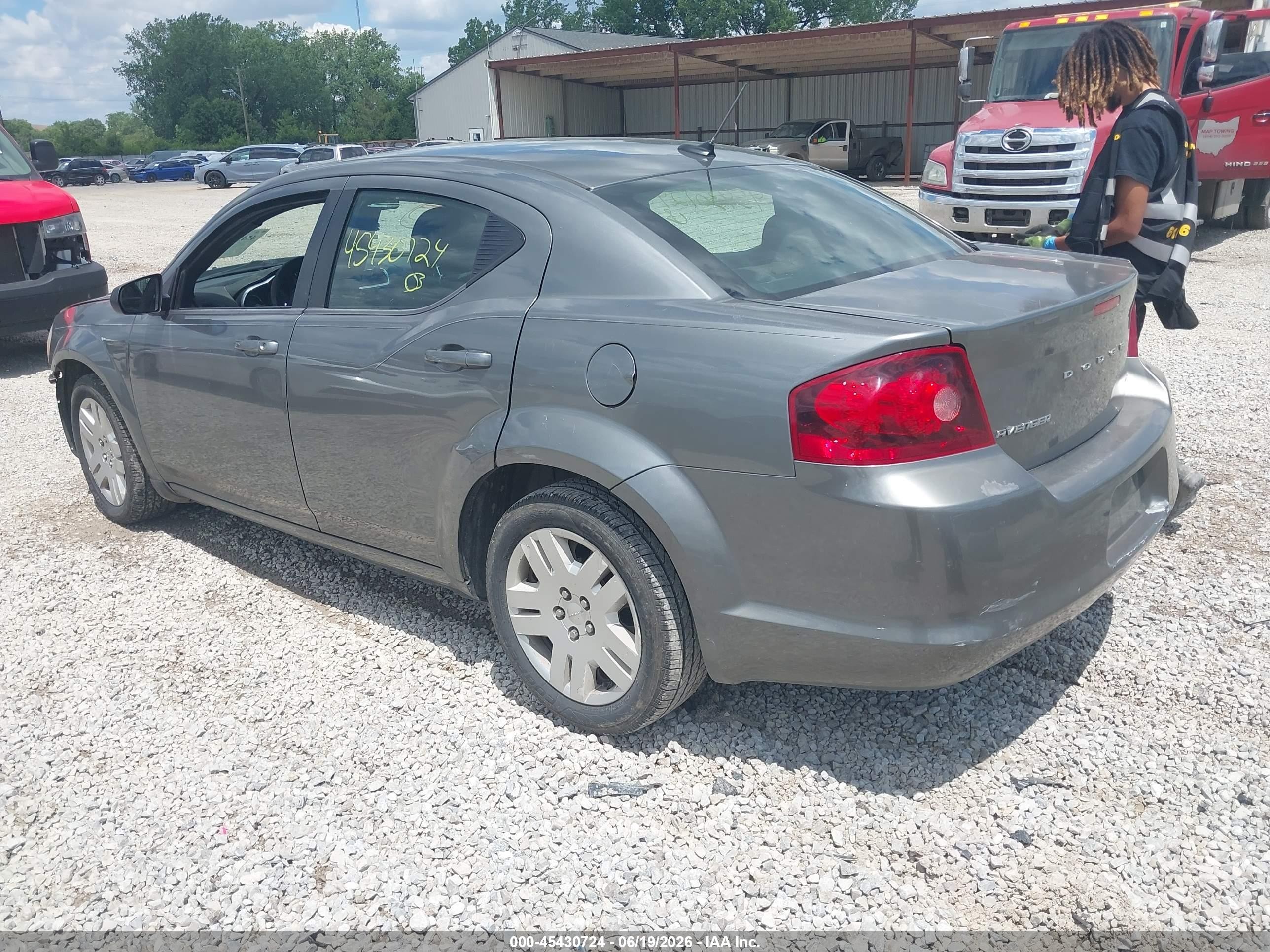 2013 Dodge Avenger Se Серый vin: 1C3CDZAB3DN690393