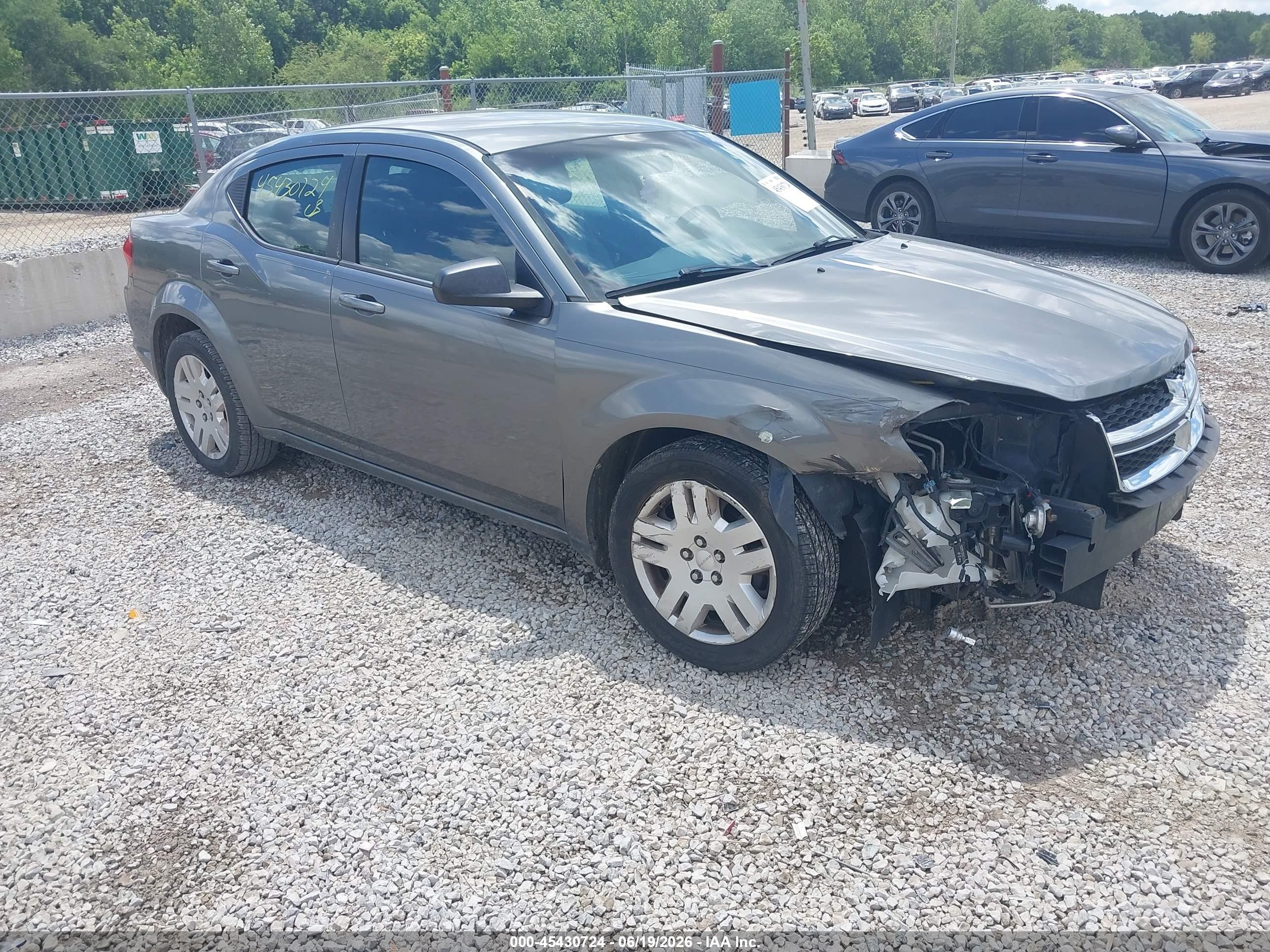 2013 Dodge Avenger Se Серый vin: 1C3CDZAB3DN690393