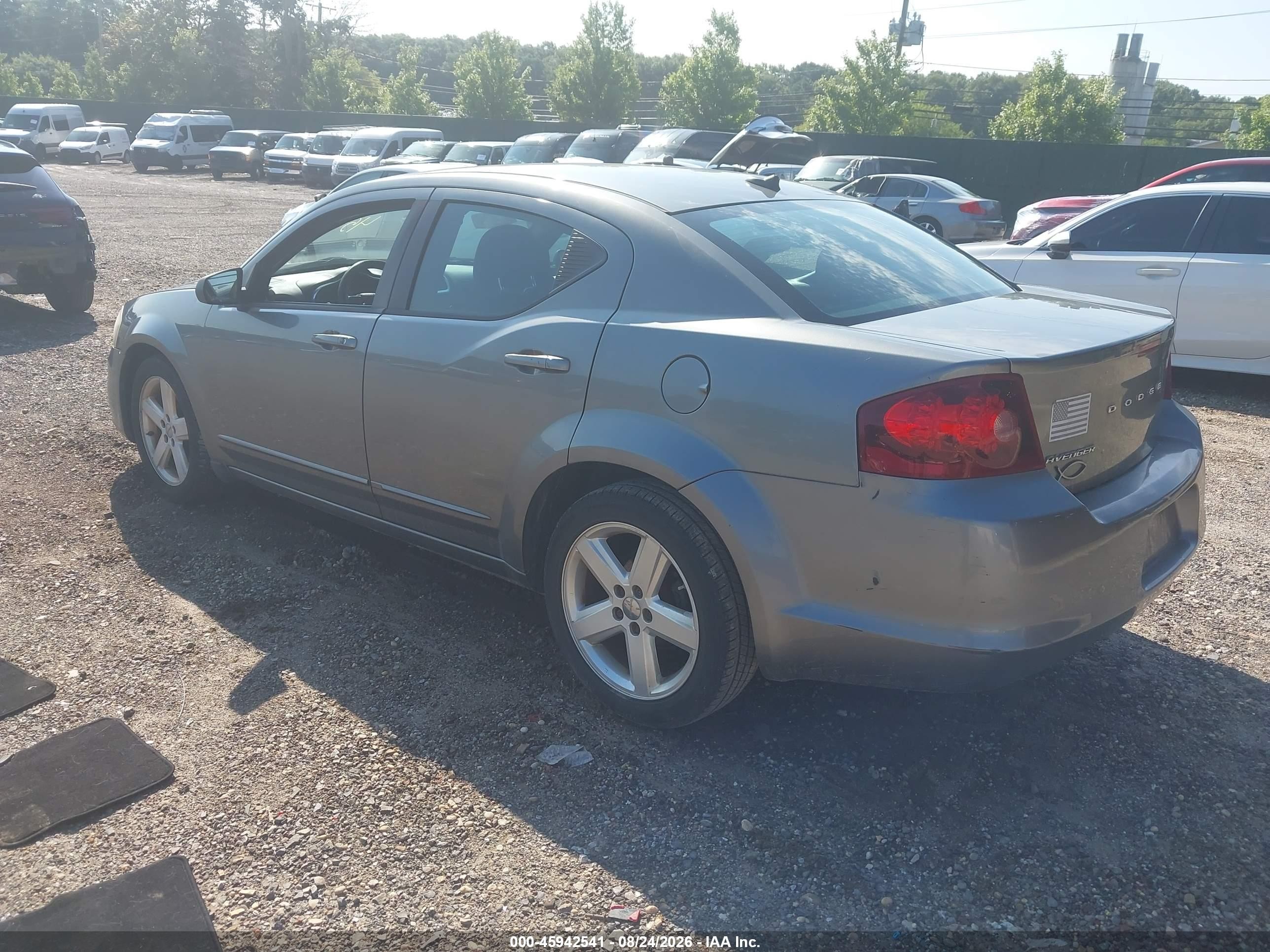 2013 Dodge Avenger Se Gray vin: 1C3CDZAB3DN712540