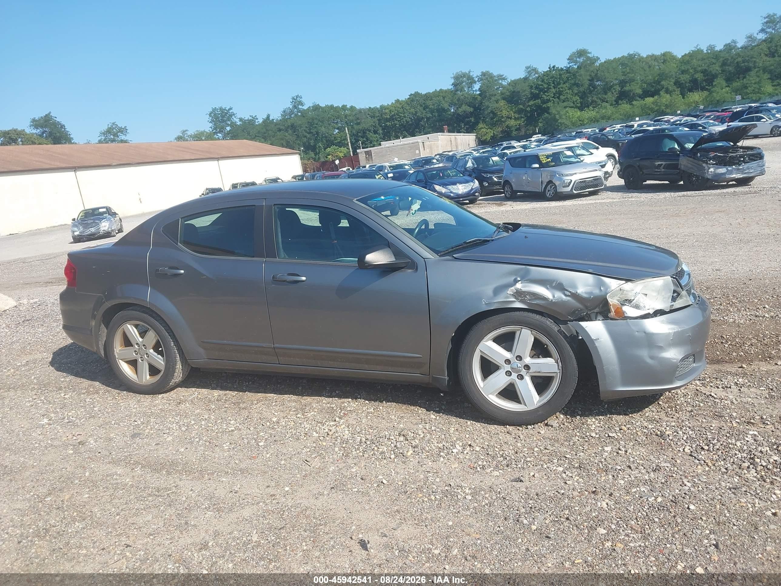 2013 Dodge Avenger Se Gray vin: 1C3CDZAB3DN712540