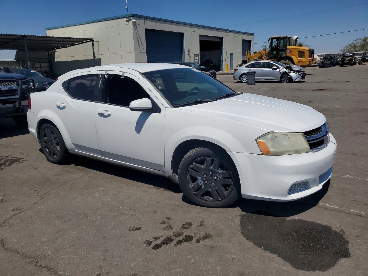 2014 Dodge Avenger Se White vin: 1C3CDZAB3EN130259