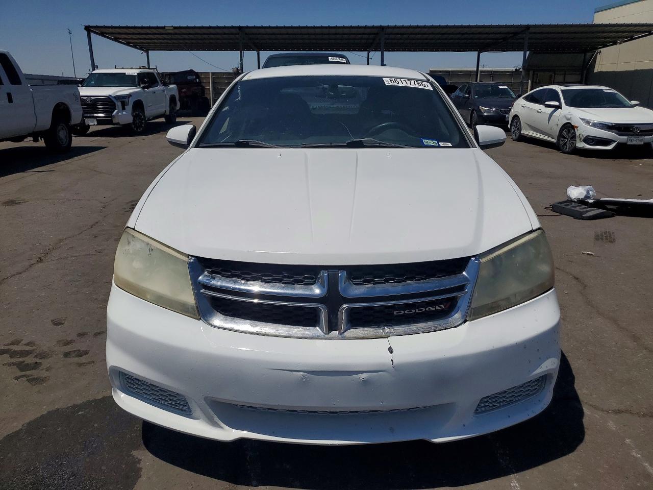 2014 Dodge Avenger Se White vin: 1C3CDZAB3EN130259