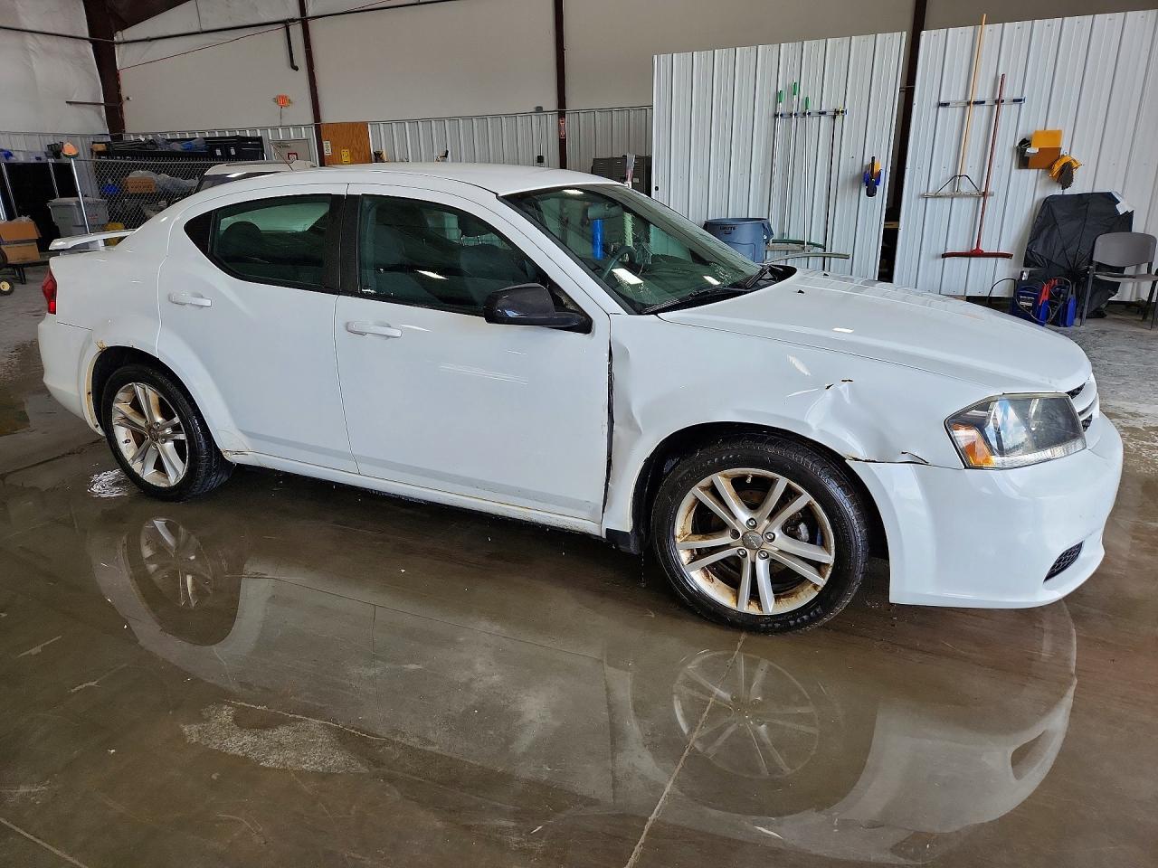 2014 Dodge Avenger Se White vin: 1C3CDZAB3EN149233