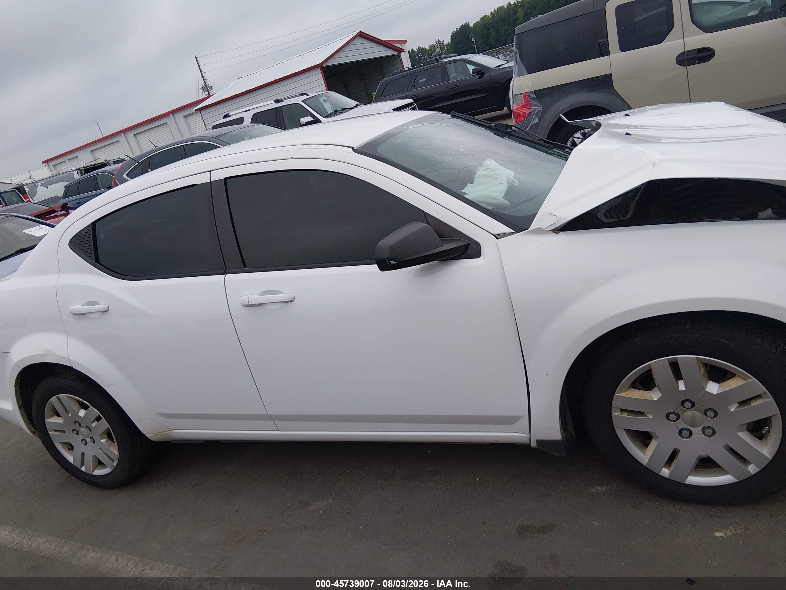 2014 Dodge Avenger Se White vin: 1C3CDZAB3EN170115