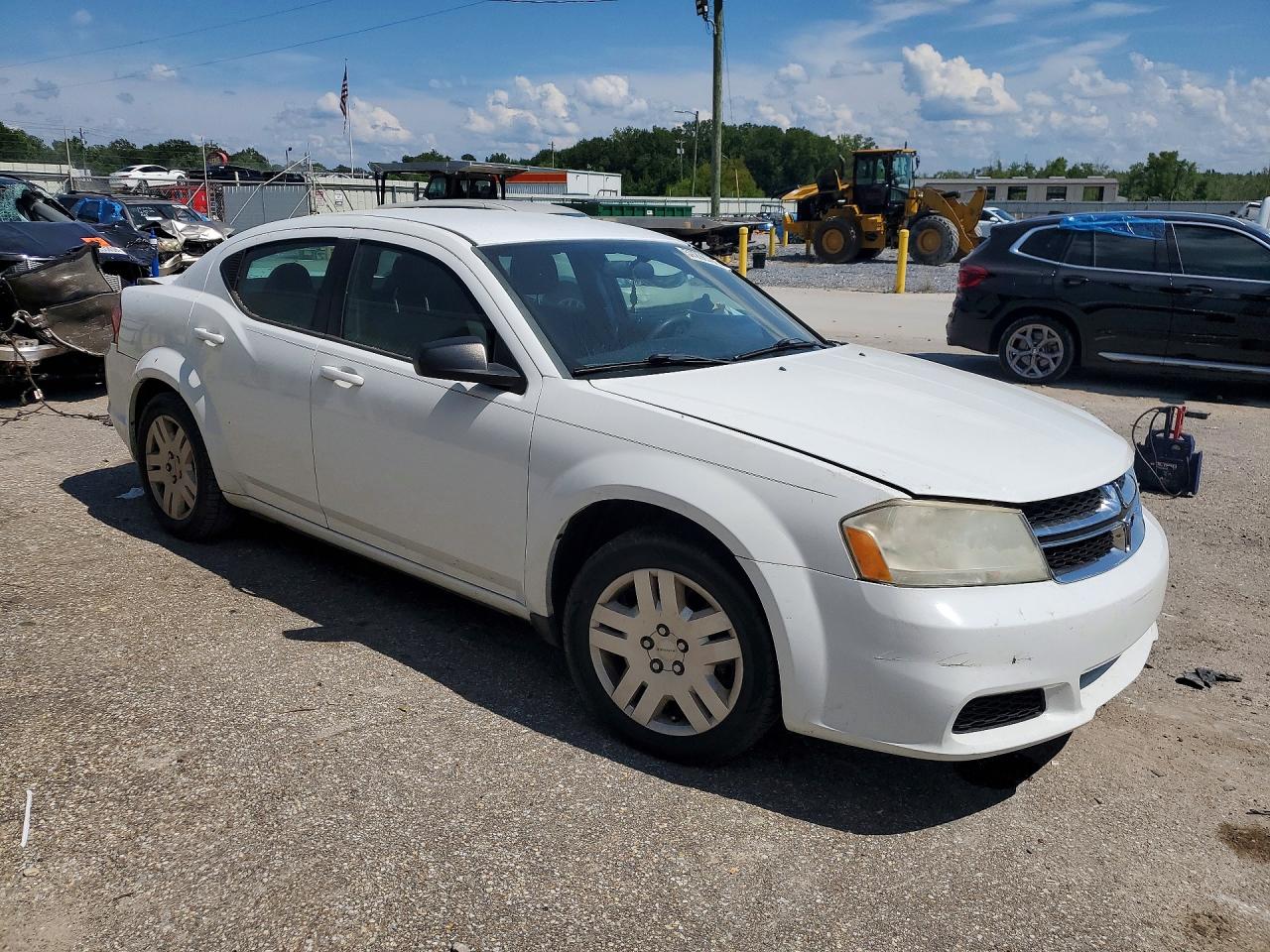 2014 Dodge Avenger Se White vin: 1C3CDZAB3EN223654