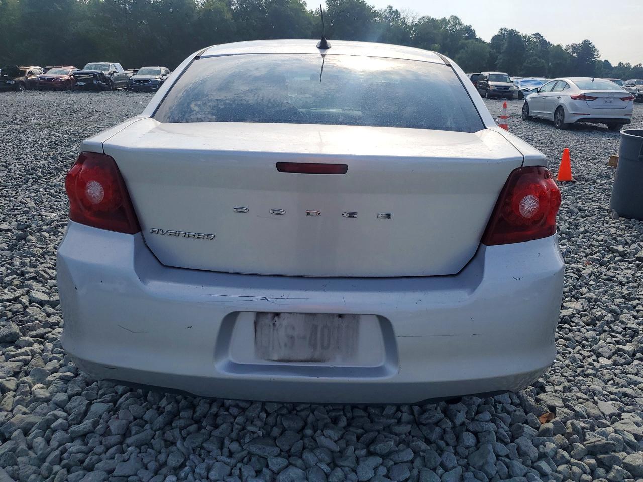 2012 Dodge Avenger Se Silver vin: 1C3CDZAB4CN193416