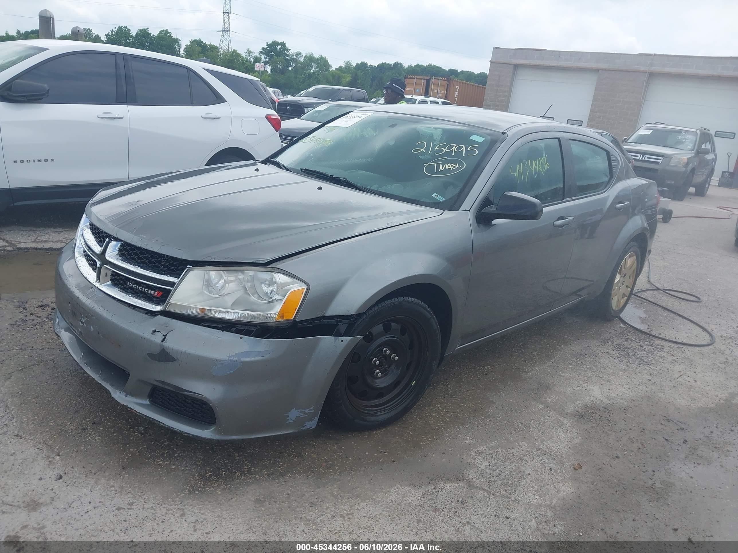 2012 Dodge Avenger Se Серый vin: 1C3CDZAB4CN215995