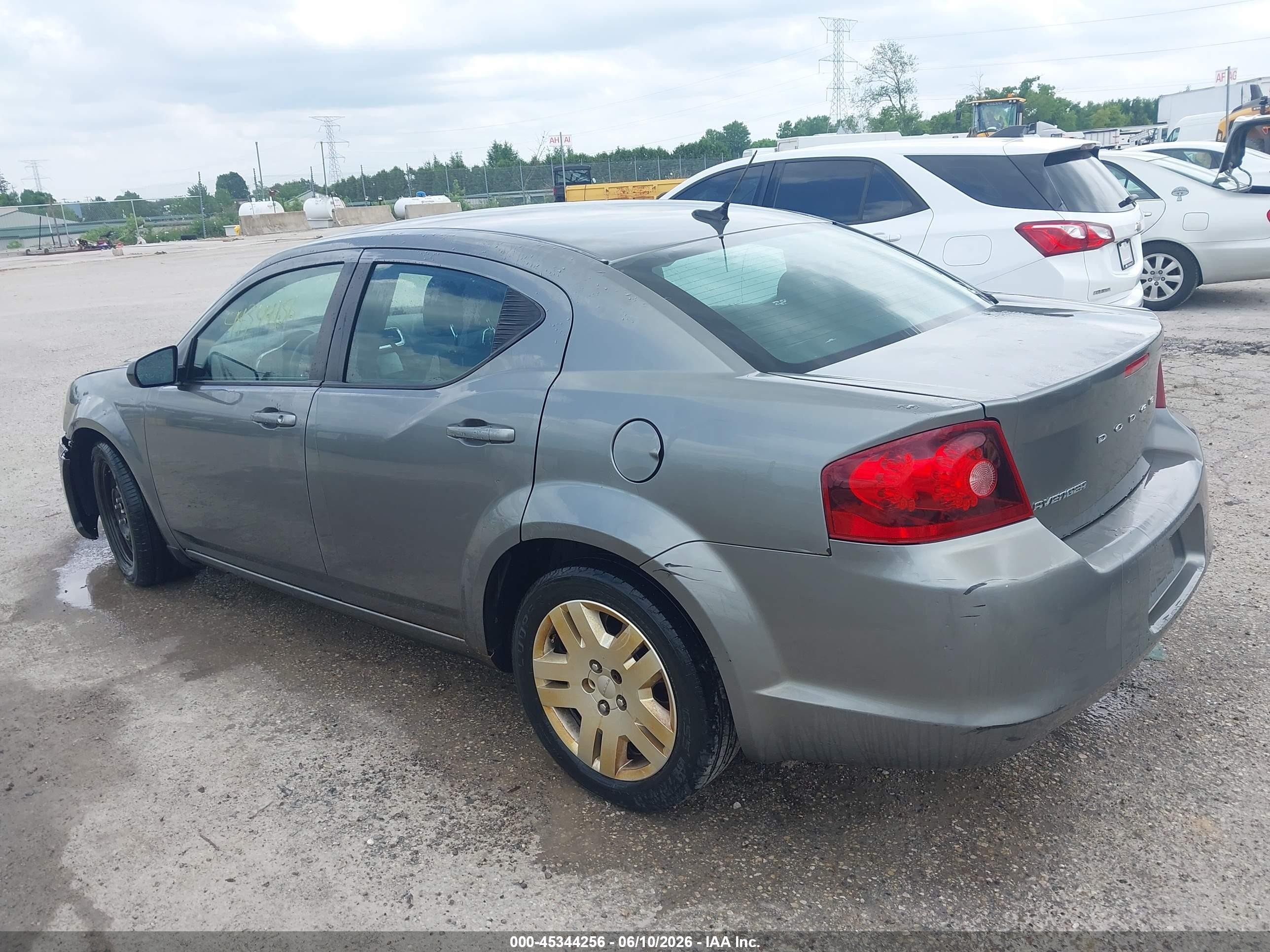 2012 Dodge Avenger Se Серый vin: 1C3CDZAB4CN215995